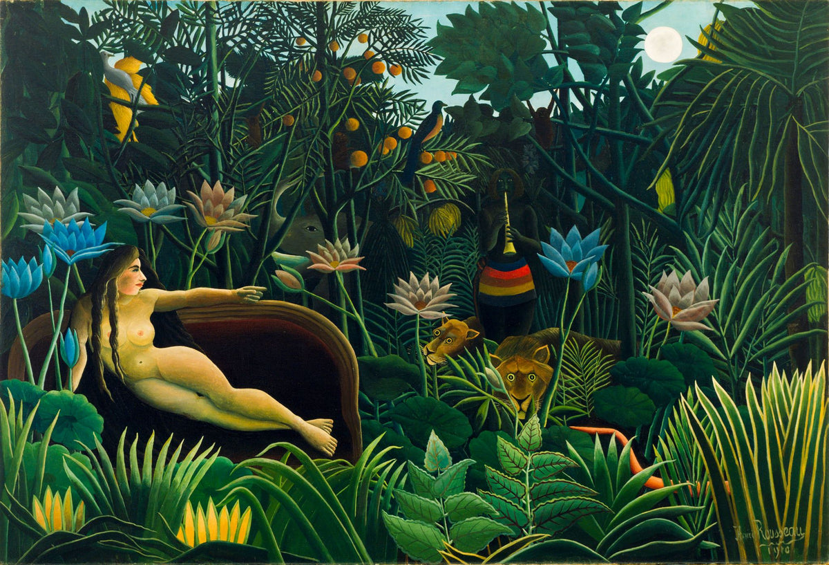 The Dream (Le Rêve) – Henri Rousseau, 1910, framed
