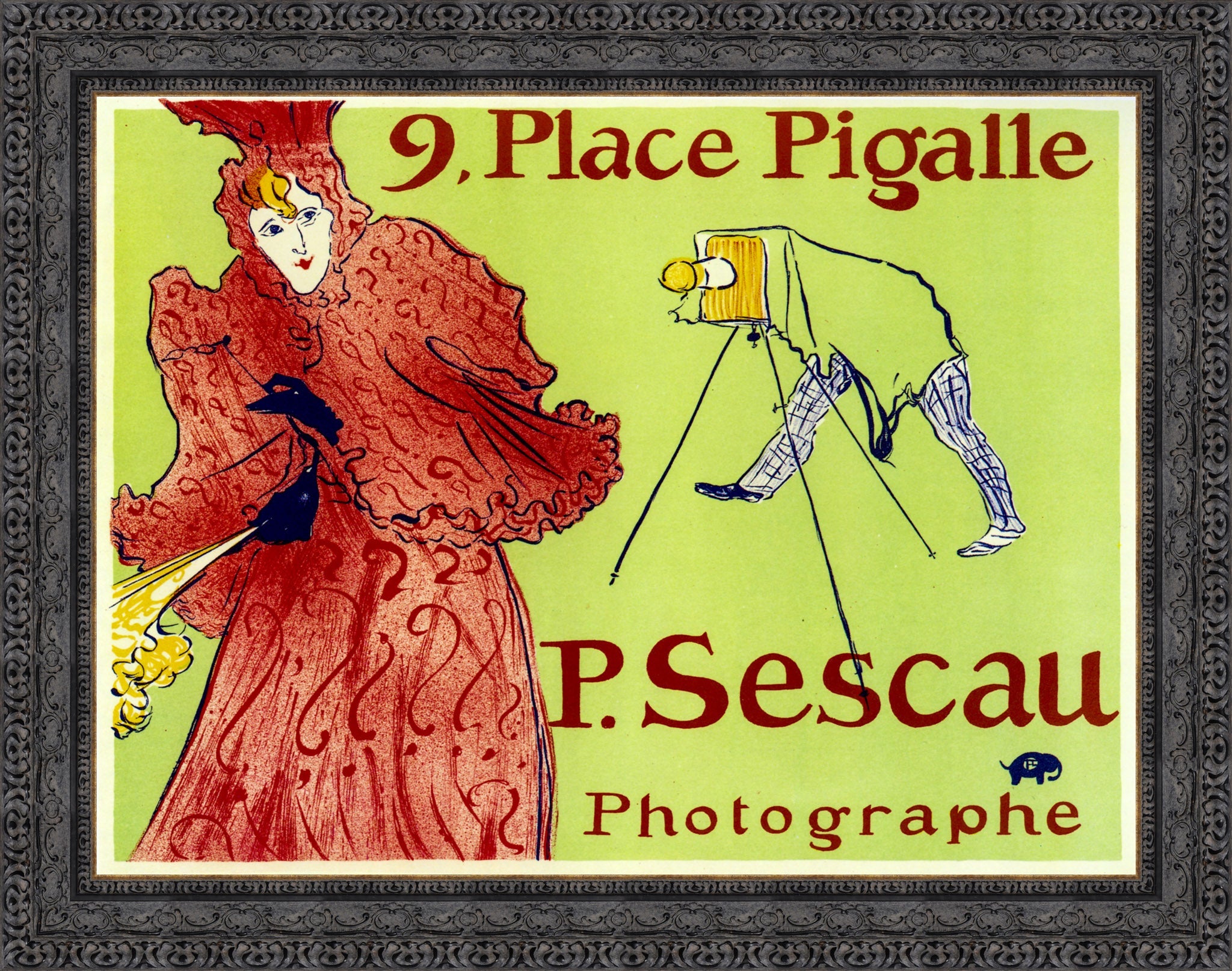 9, Place Pigalle (P. Sescau Photographe) – Henri de Toulouse - Lautrec, 1894 - Canvas Classics