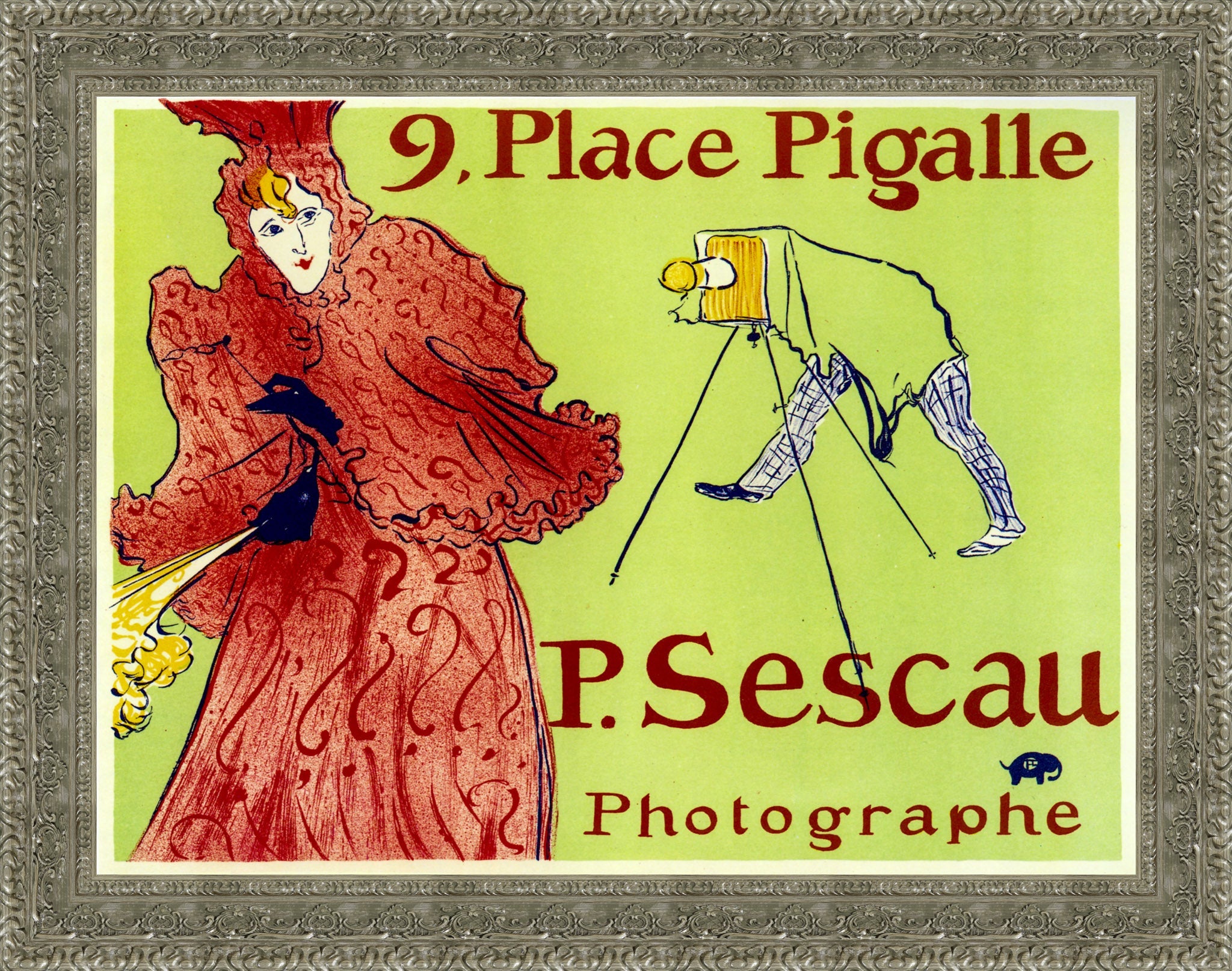 9, Place Pigalle (P. Sescau Photographe) – Henri de Toulouse - Lautrec, 1894 - Canvas Classics