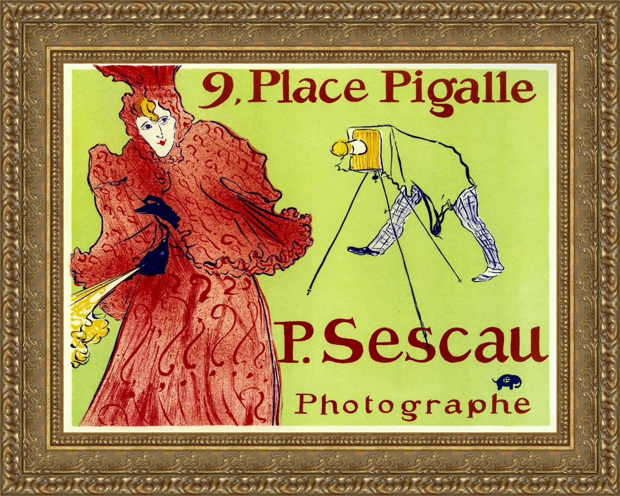 9, Place Pigalle (P. Sescau Photographe) – Henri de Toulouse - Lautrec, 1894 - Canvas Classics