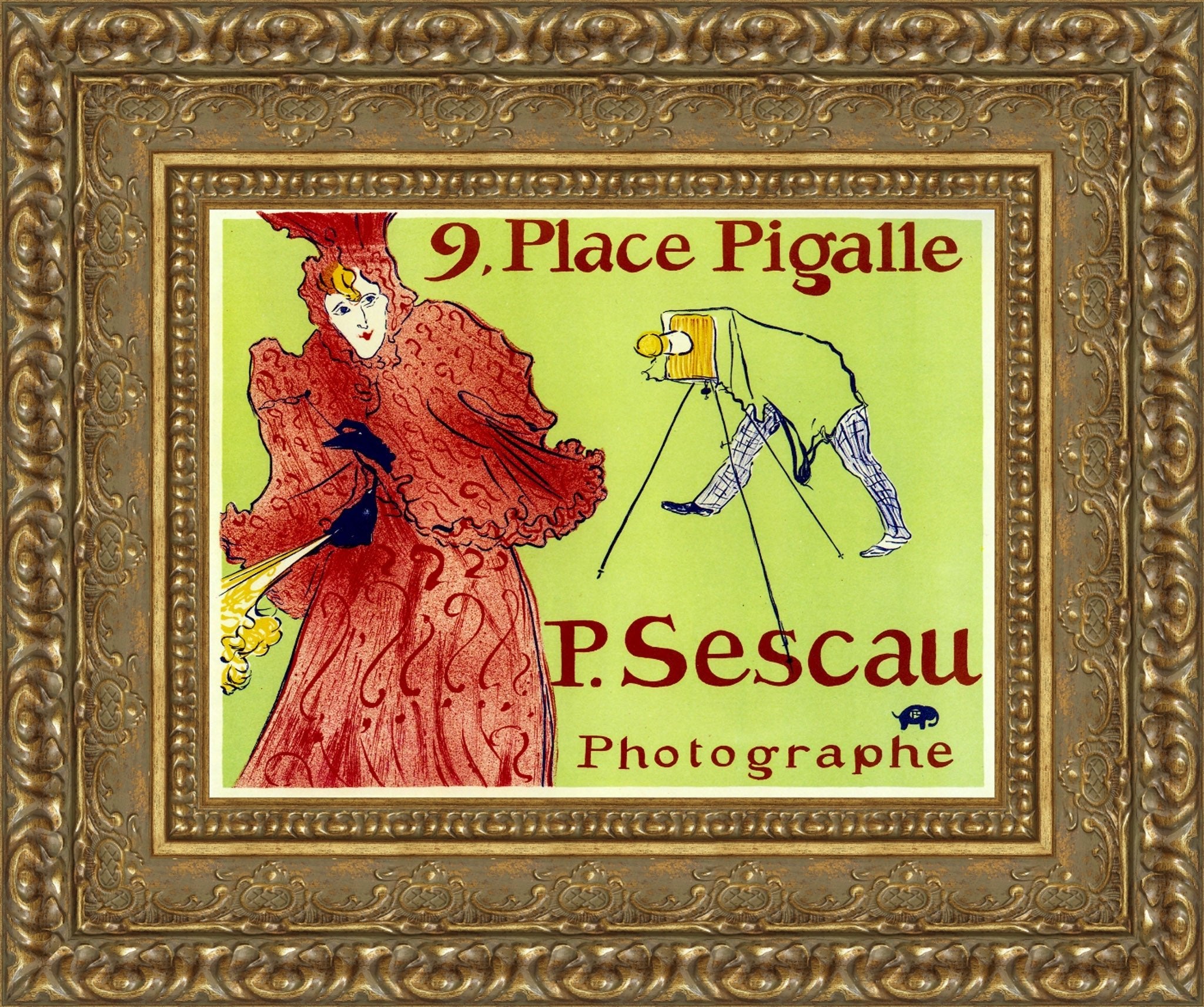 9, Place Pigalle (P. Sescau Photographe) – Henri de Toulouse - Lautrec, 1894 - Canvas Classics