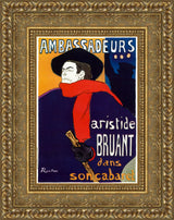 Ambassadeurs: Aristide Bruant dans son cabaret – Henri de Toulouse-Lautrec, 1892