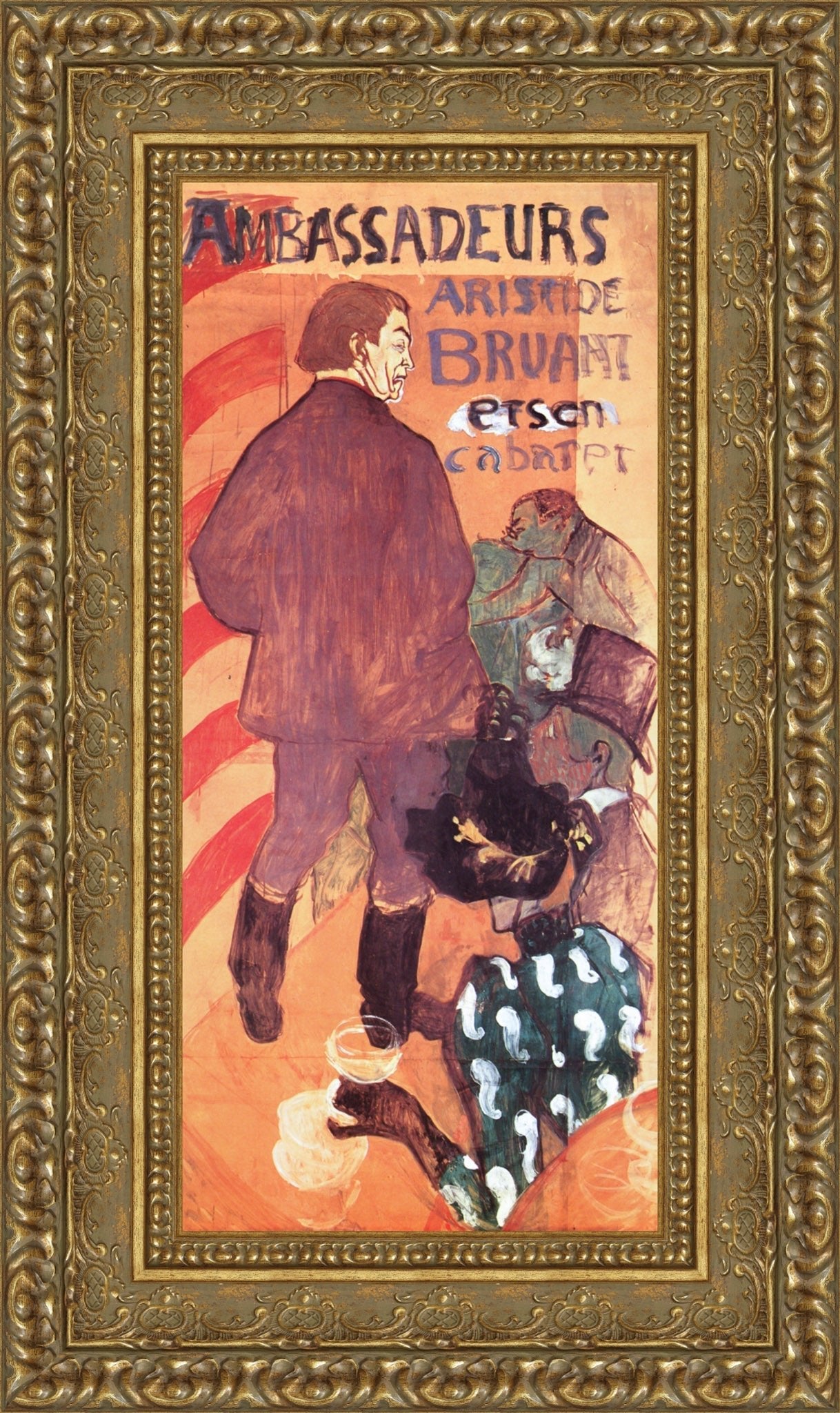 Ambassadeurs: Aristide Bruant – Henri de Toulouse-Lautrec, 1892