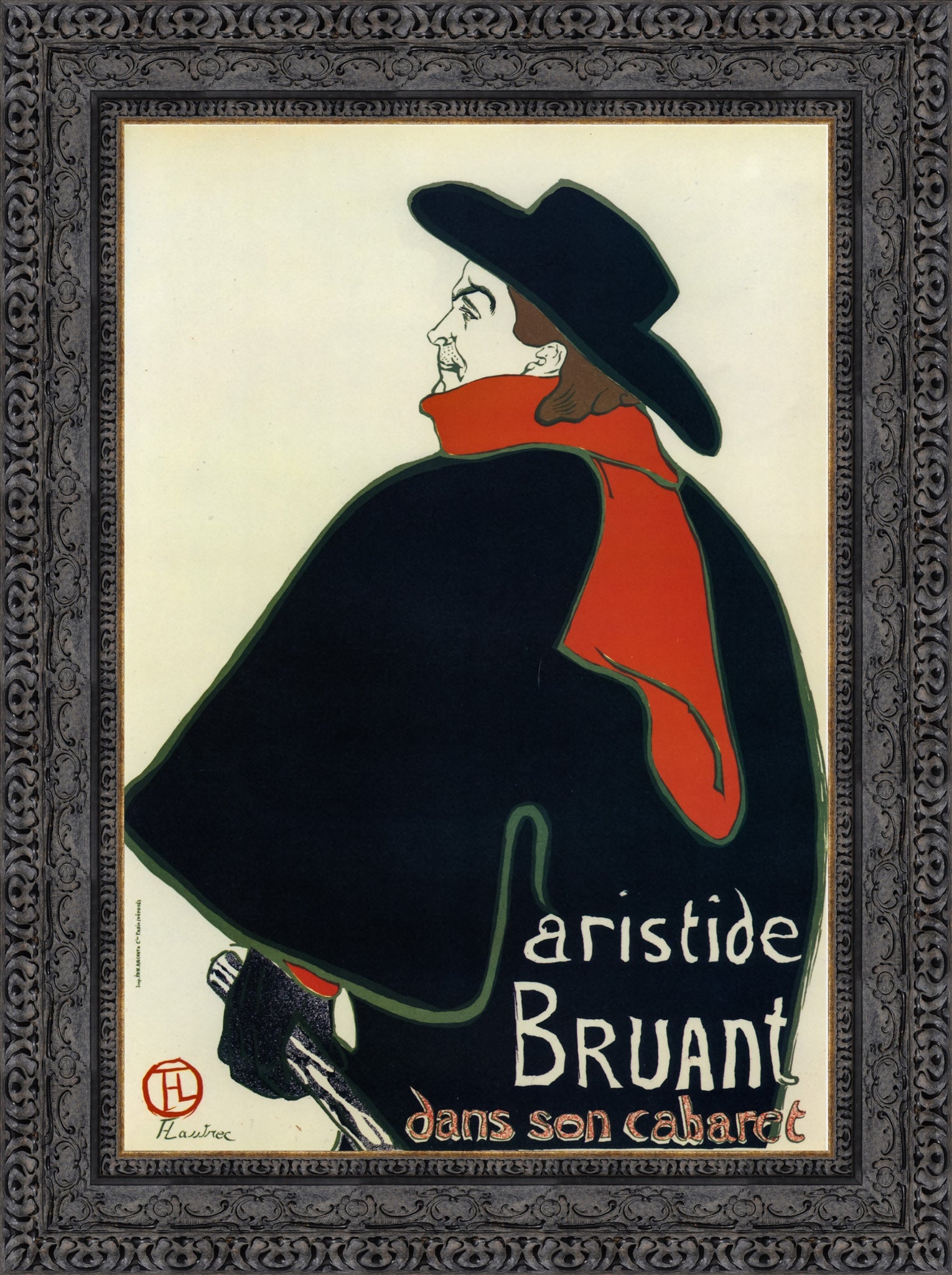 Aristide Bruant dans son cabaret – Henri de Toulouse - Lautrec, 1893 - Canvas Classics