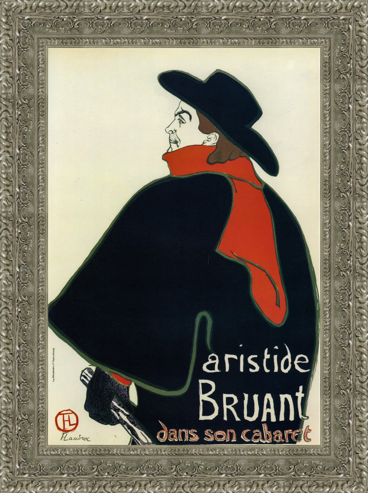 Aristide Bruant dans son cabaret – Henri de Toulouse - Lautrec, 1893 - Canvas Classics