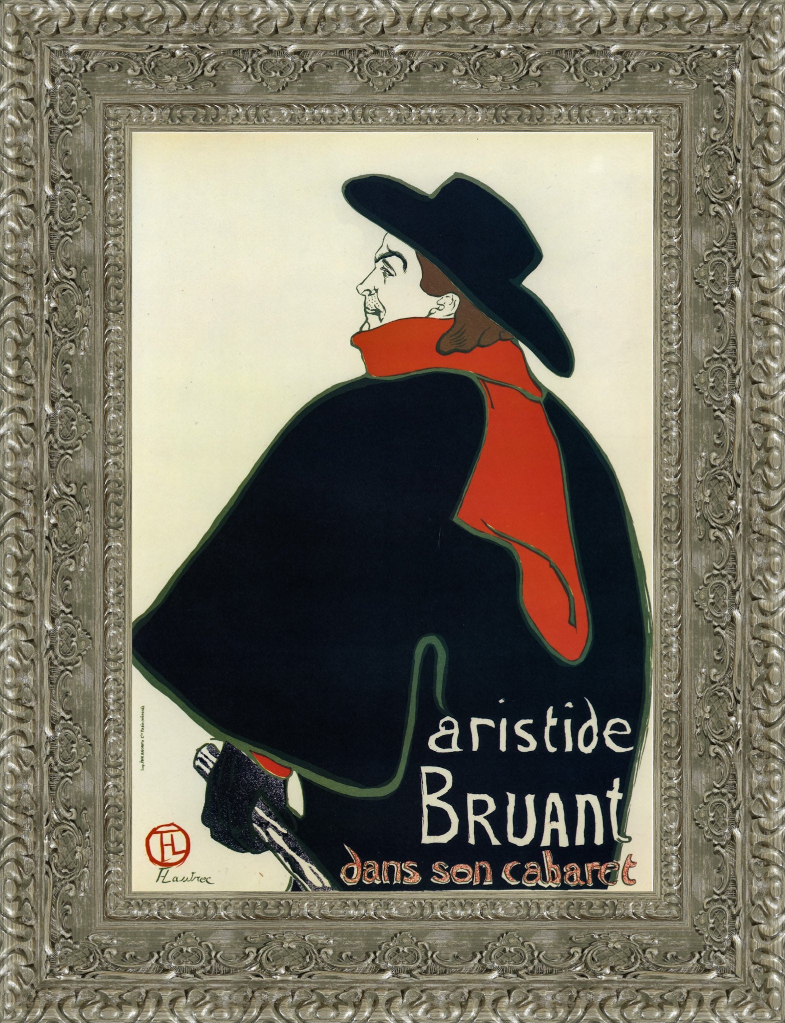 Aristide Bruant dans son cabaret – Henri de Toulouse - Lautrec, 1893 - Canvas Classics