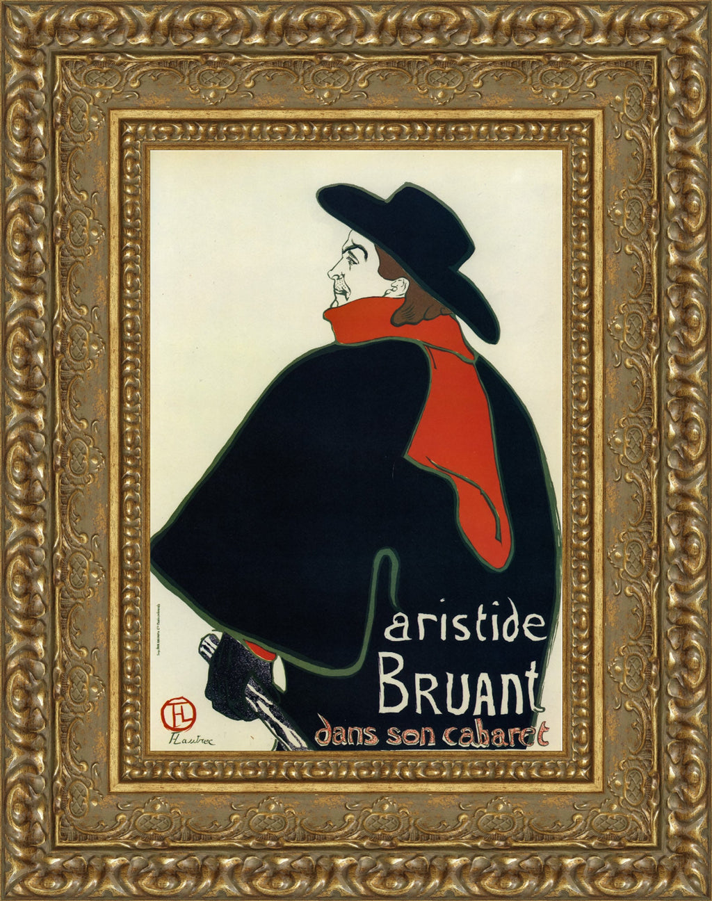 Aristide Bruant dans son cabaret – Henri de Toulouse-Lautrec, 1893
