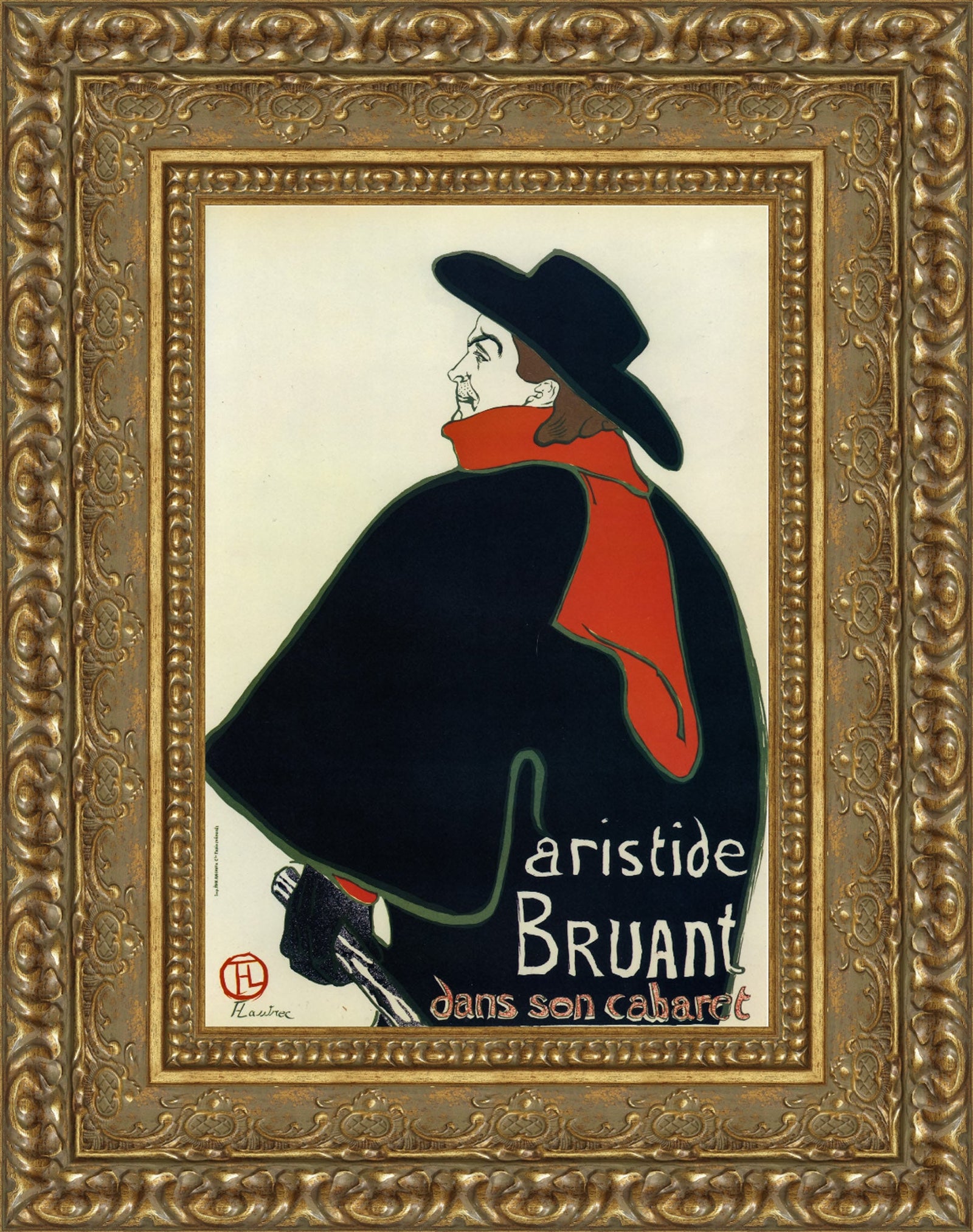 Aristide Bruant dans son cabaret – Henri de Toulouse-Lautrec, 1893