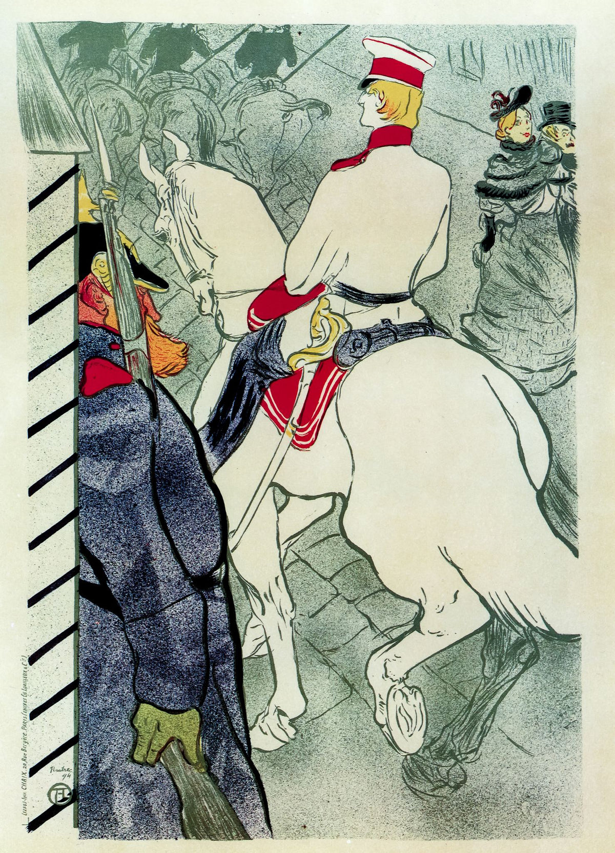 Babylone d'Allemagne – Henri de Toulouse-Lautrec, 1894, framed