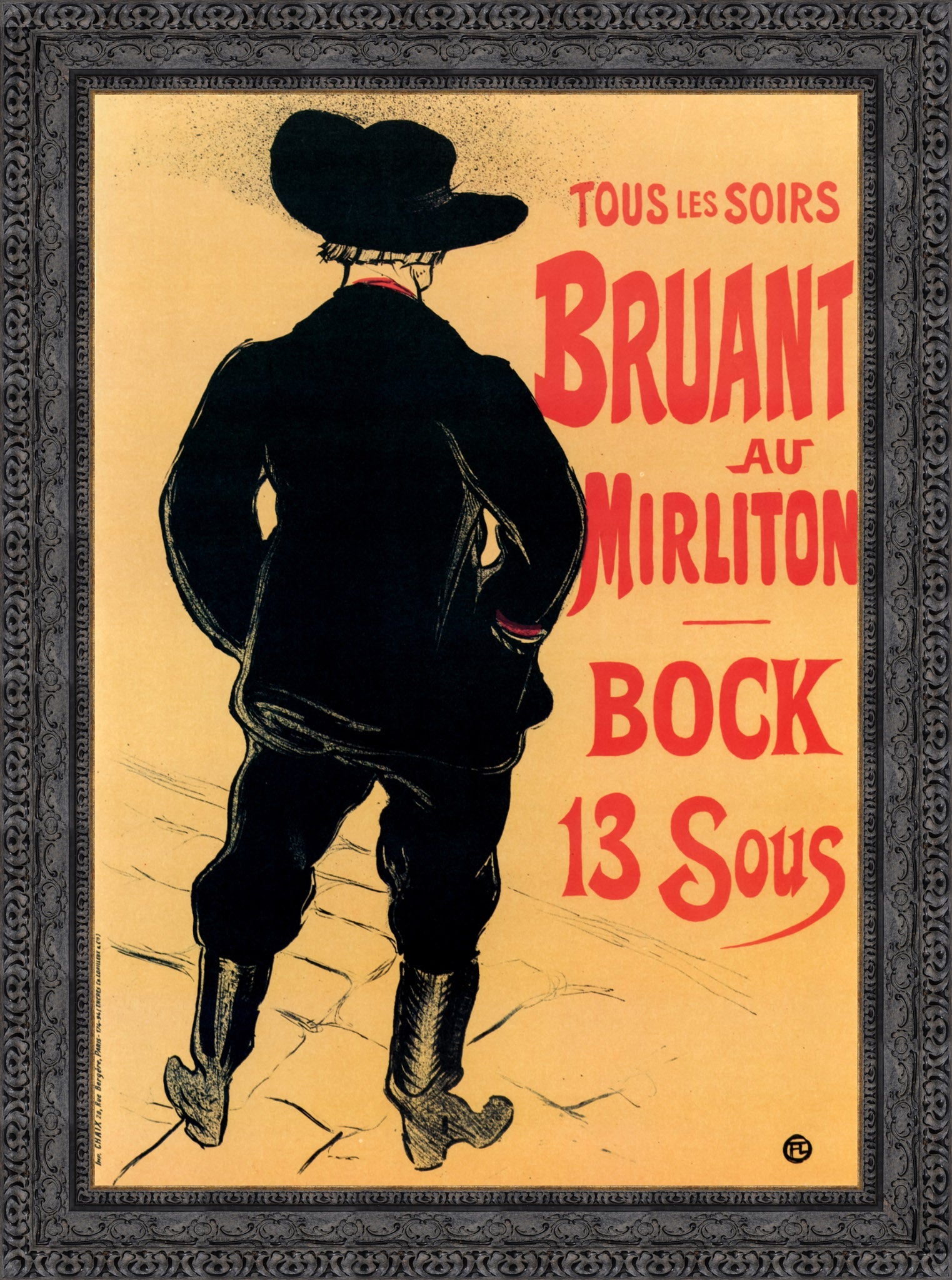 Bruant au Mirliton – Henri de Toulouse - Lautrec, 1894 - Canvas Classics