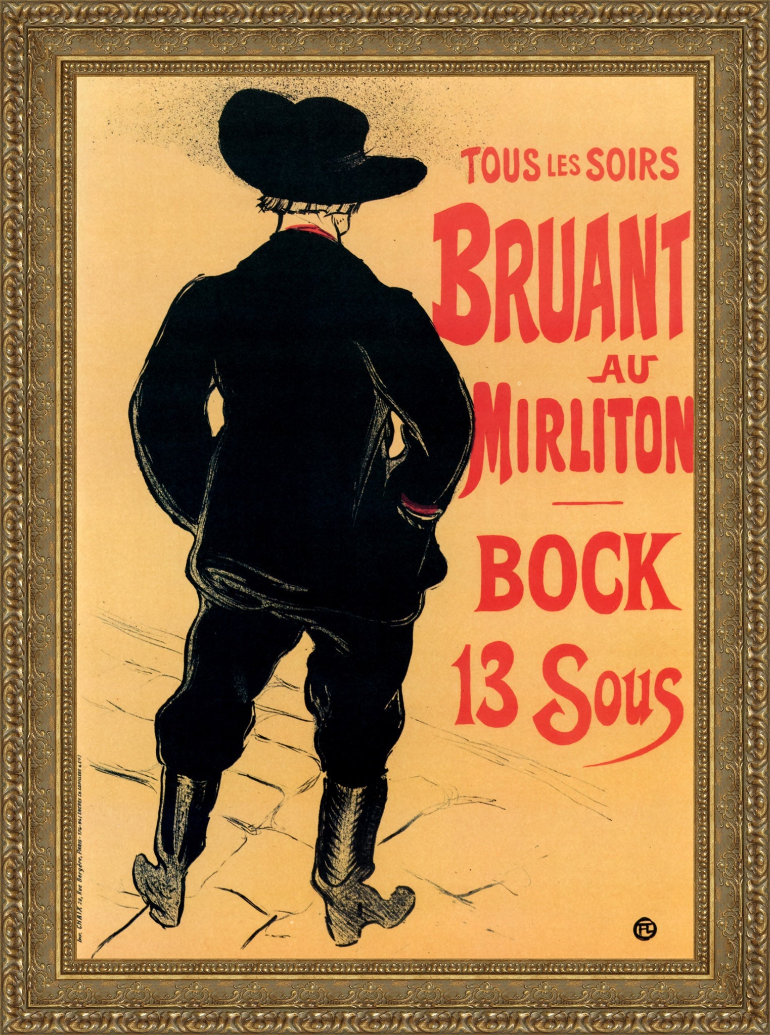 Bruant au Mirliton – Henri de Toulouse - Lautrec, 1894 - Canvas Classics