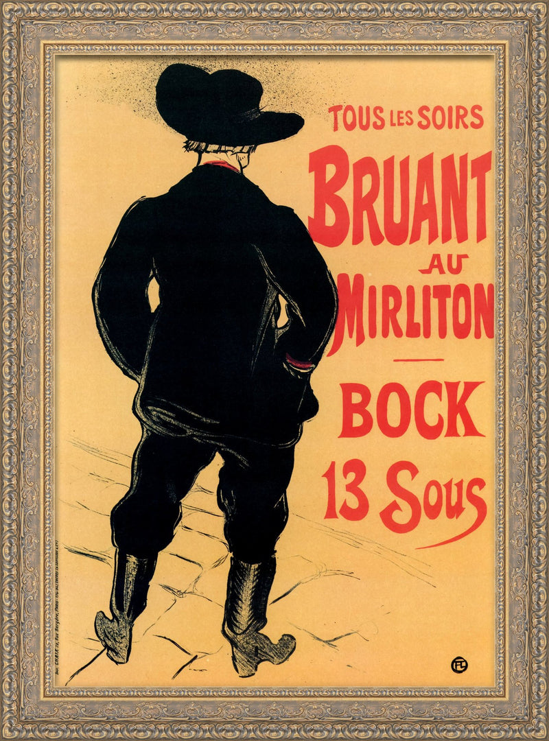 Bruant au Mirliton – Henri de Toulouse-Lautrec, 1894