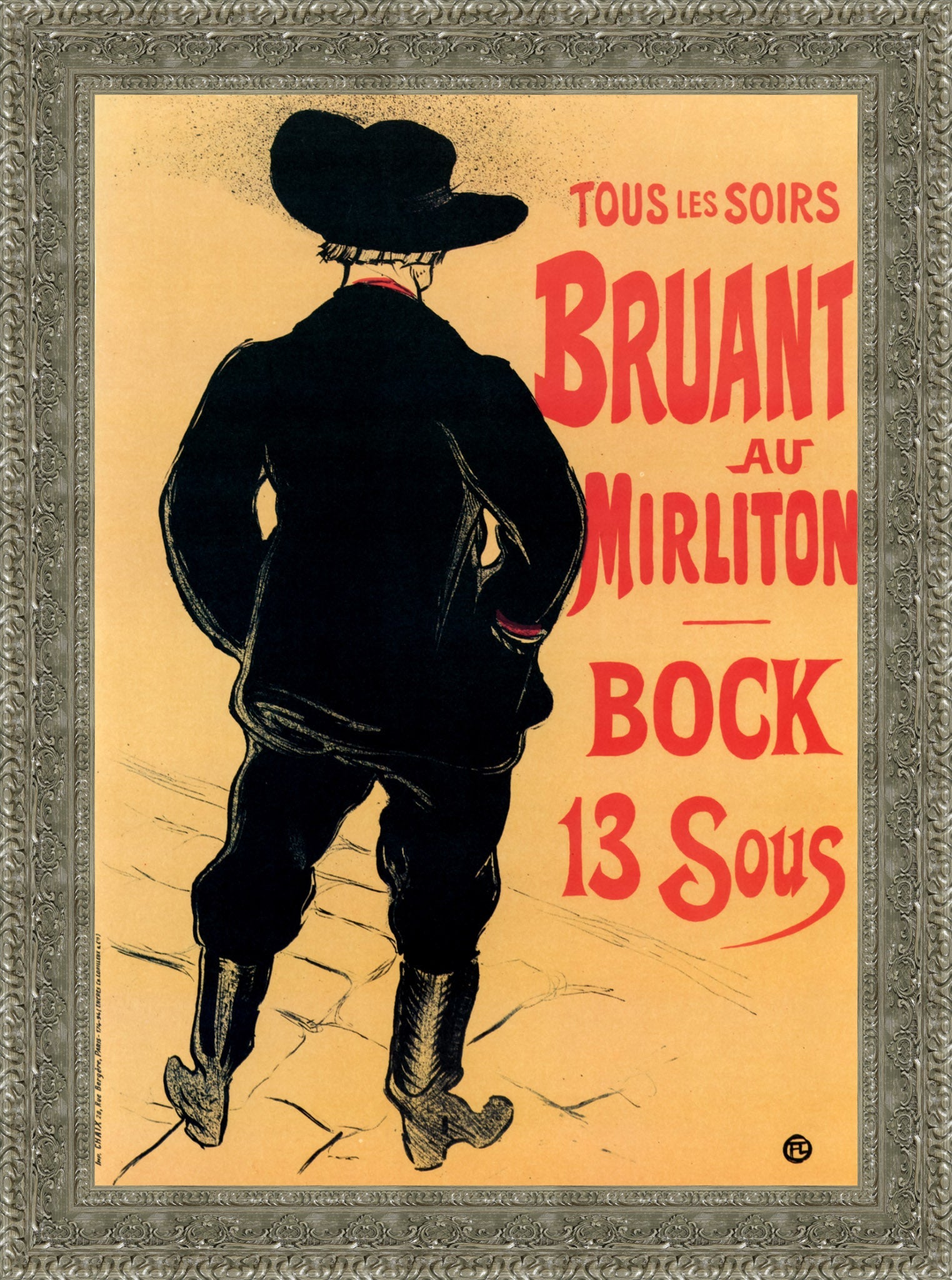 Bruant au Mirliton – Henri de Toulouse - Lautrec, 1894 - Canvas Classics