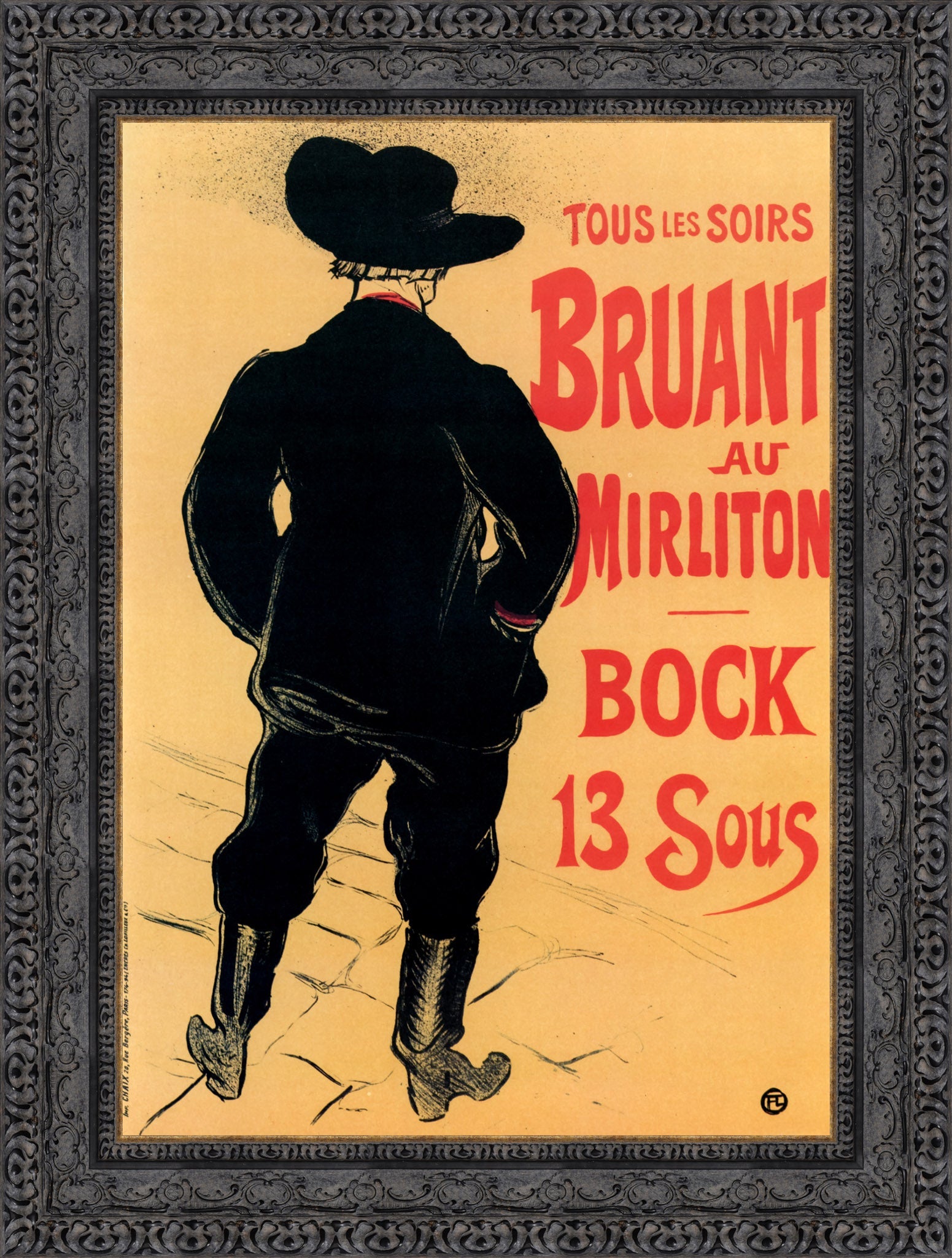 Bruant au Mirliton – Henri de Toulouse - Lautrec, 1894 - Canvas Classics