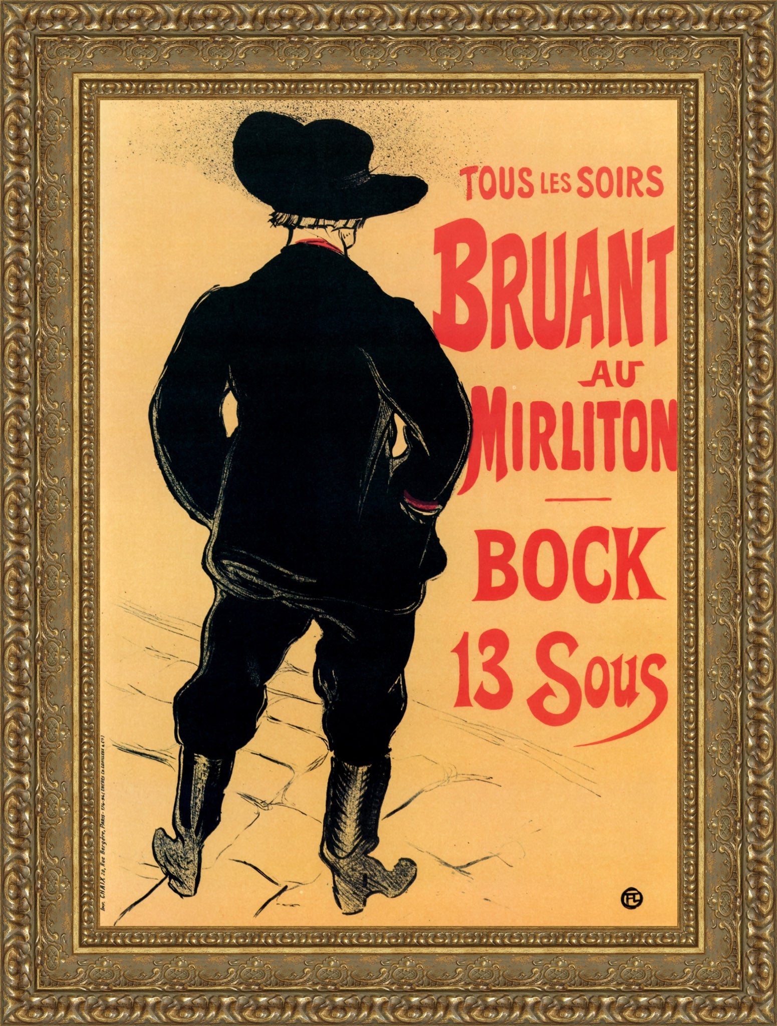 Bruant au Mirliton – Henri de Toulouse - Lautrec, 1894 - Canvas Classics