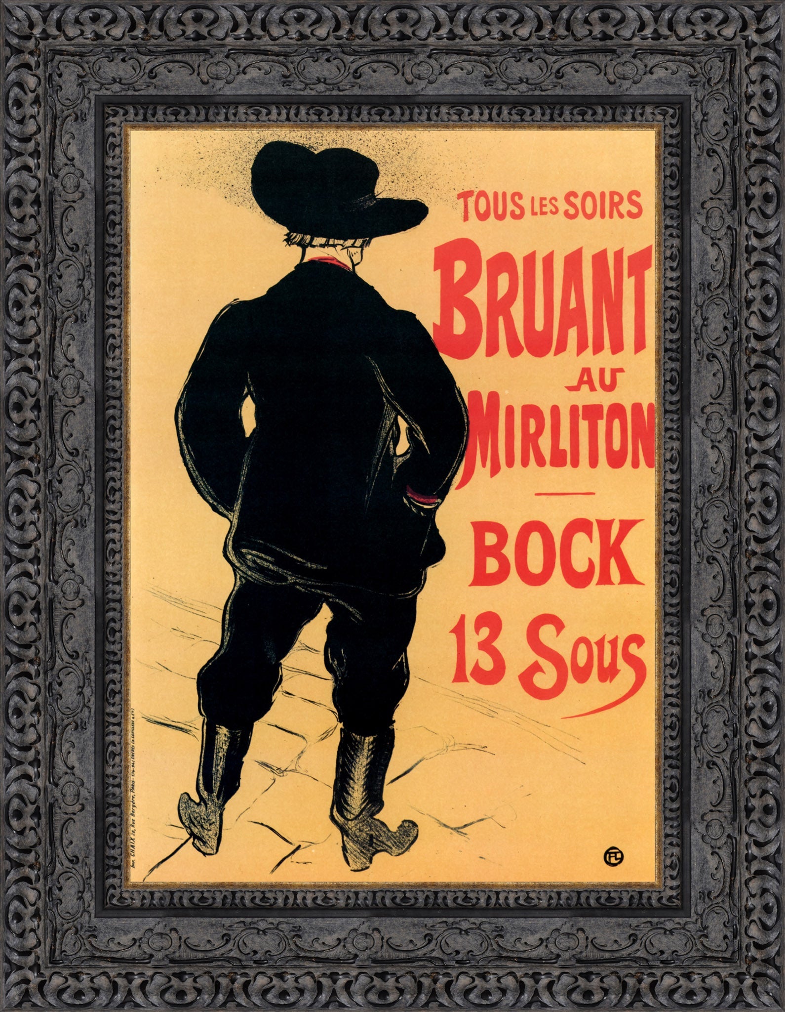 Bruant au Mirliton – Henri de Toulouse - Lautrec, 1894 - Canvas Classics