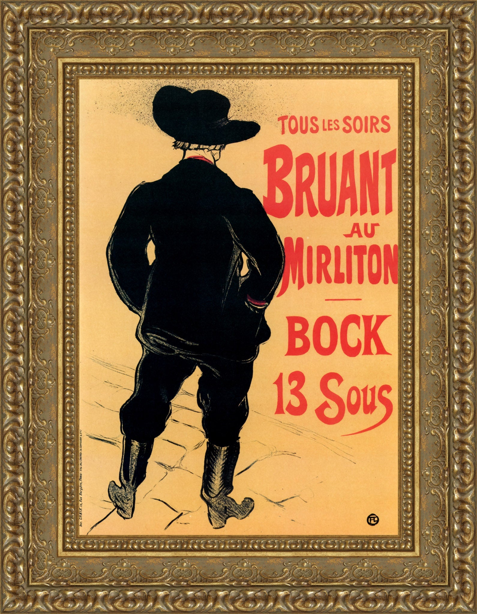 Bruant au Mirliton – Henri de Toulouse - Lautrec, 1894 - Canvas Classics