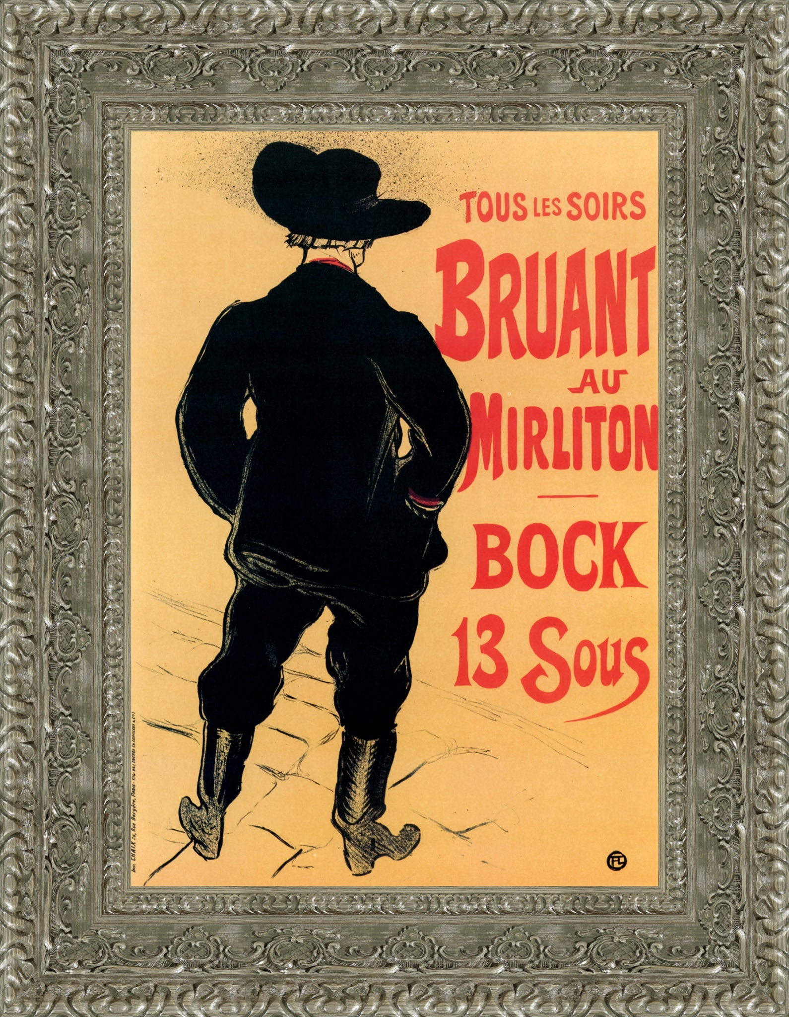 Bruant au Mirliton – Henri de Toulouse - Lautrec, 1894 - Canvas Classics