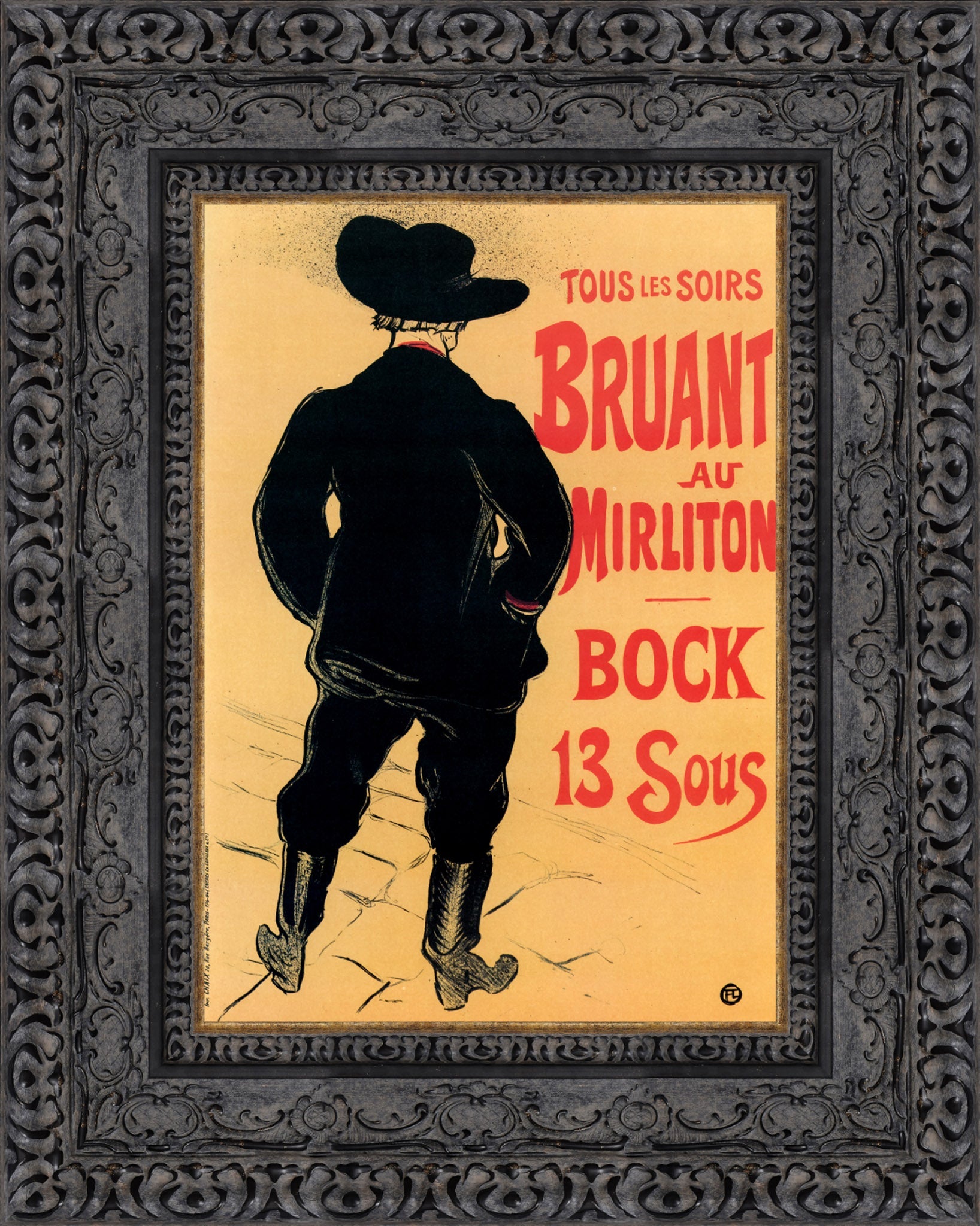 Bruant au Mirliton – Henri de Toulouse - Lautrec, 1894 - Canvas Classics
