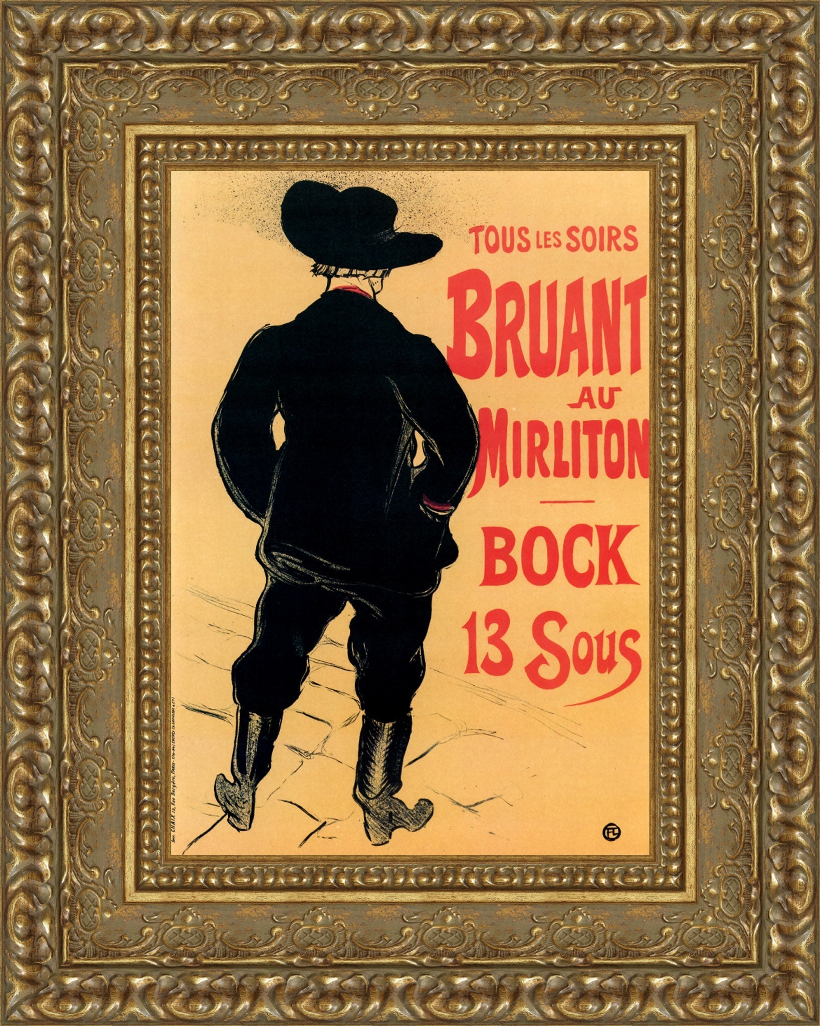 Bruant au Mirliton – Henri de Toulouse - Lautrec, 1894 - Canvas Classics