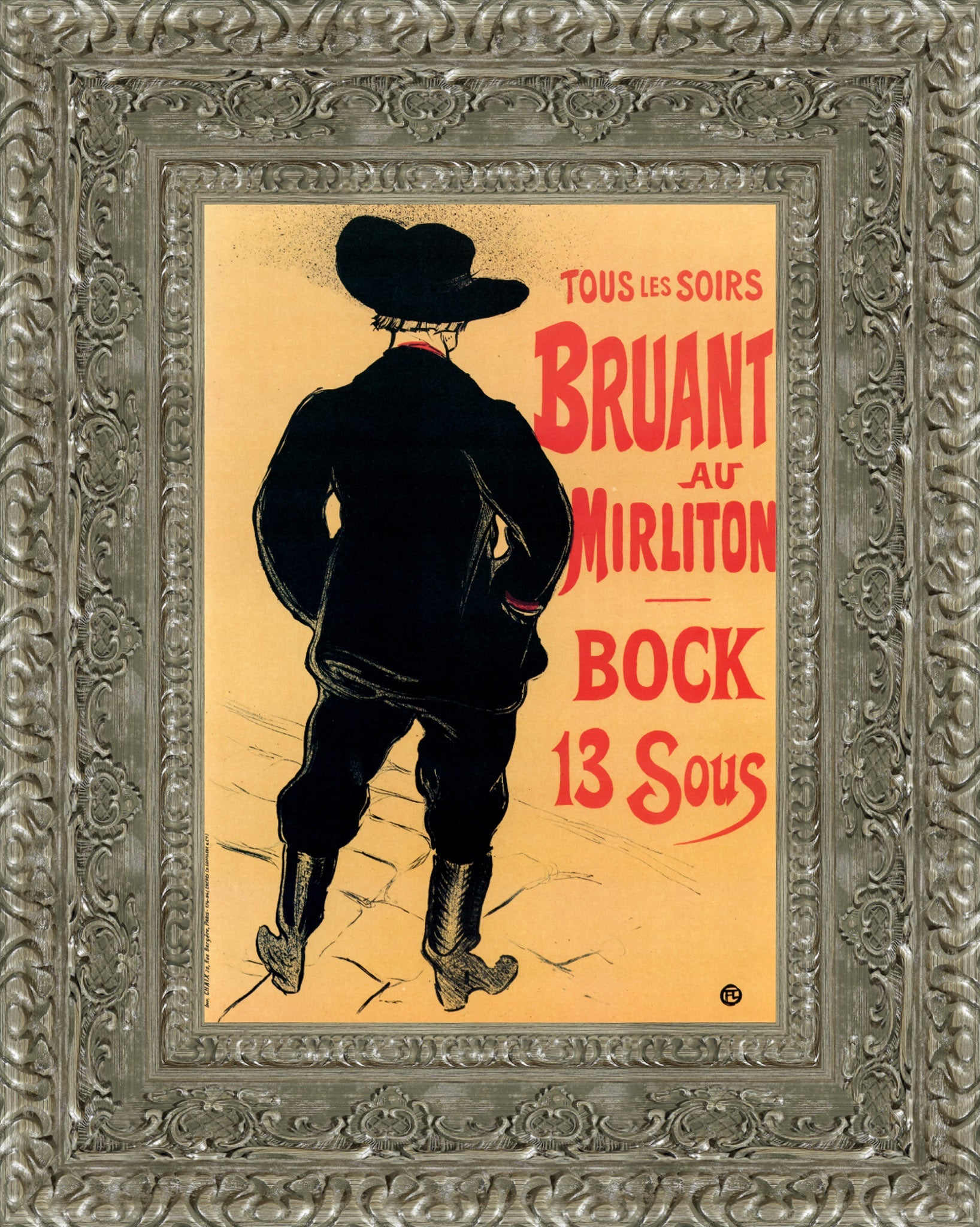 Bruant au Mirliton – Henri de Toulouse - Lautrec, 1894 - Canvas Classics