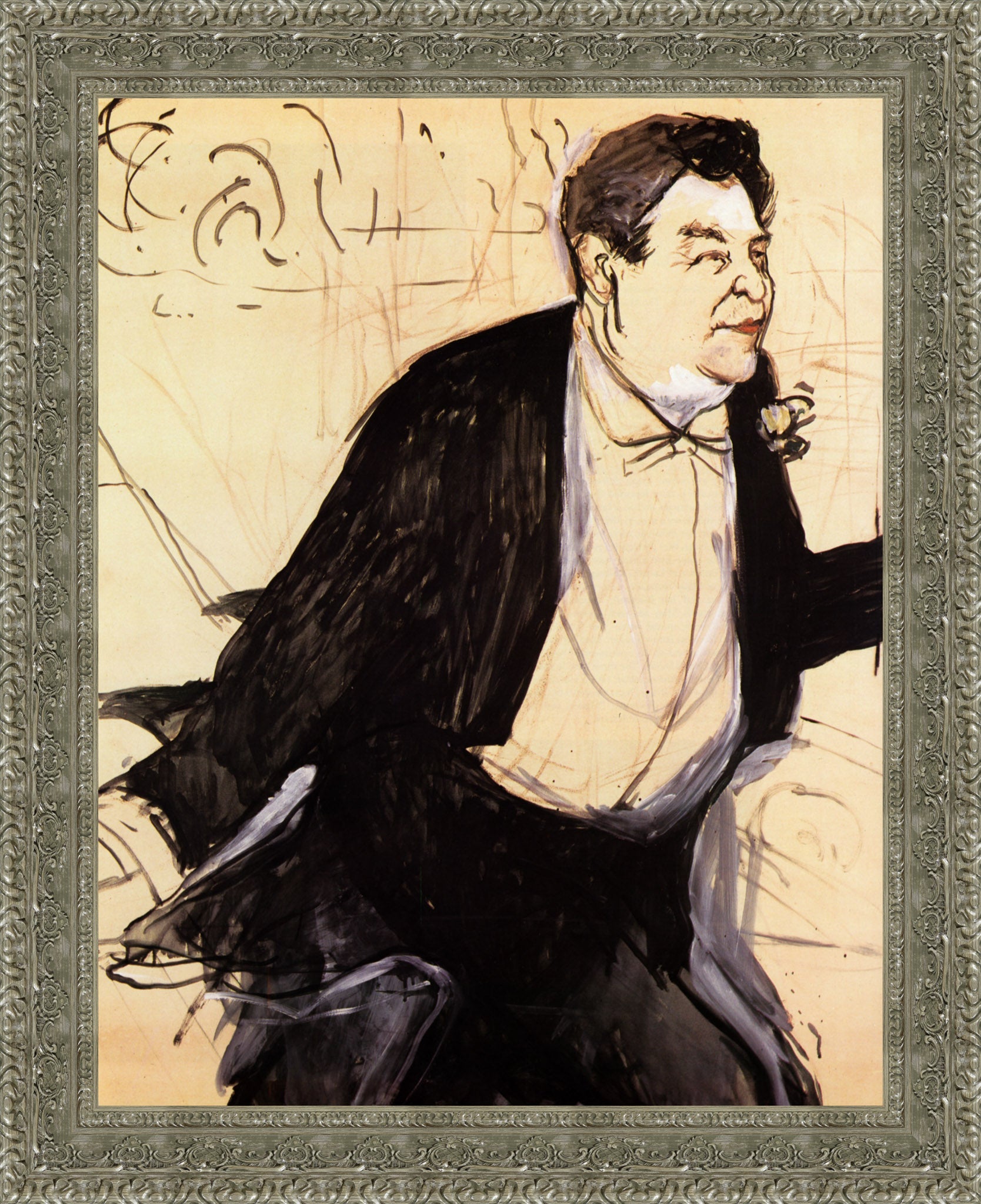 Caudieux (Study) – Henri de Toulouse - Lautrec, 1893 - Canvas Classics