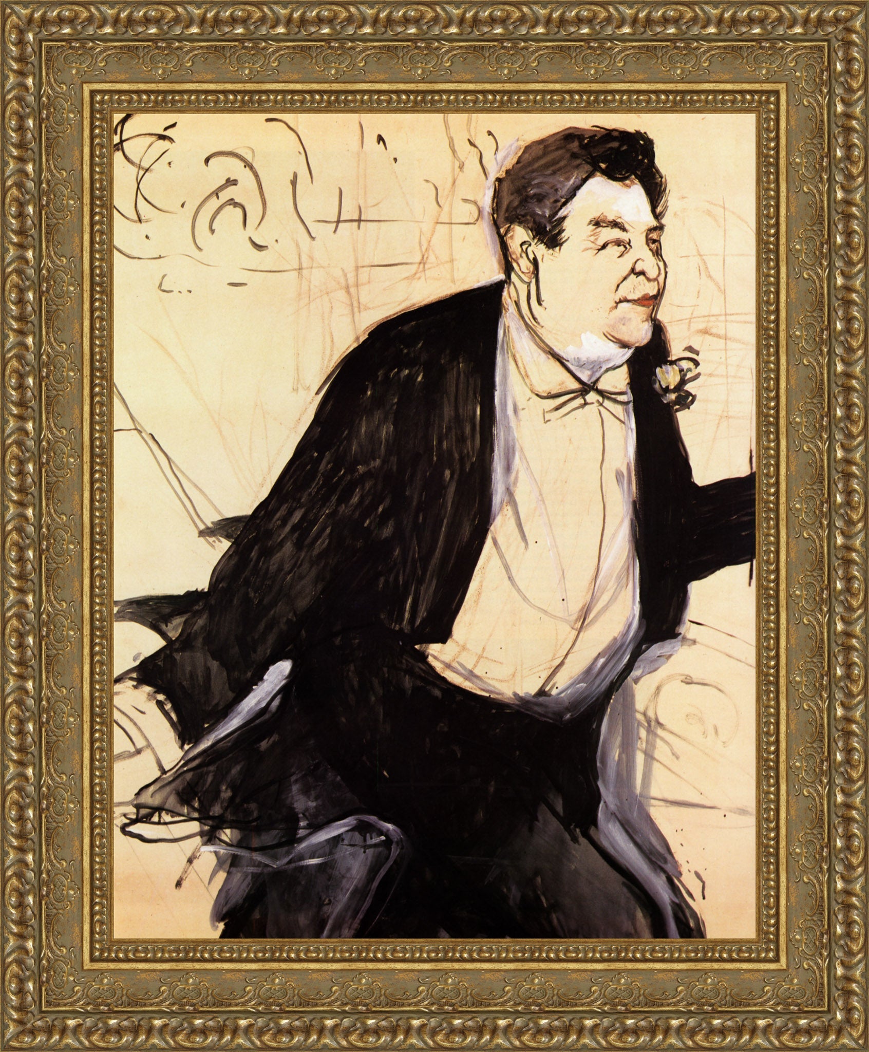 Caudieux (Study) – Henri de Toulouse - Lautrec, 1893 - Canvas Classics