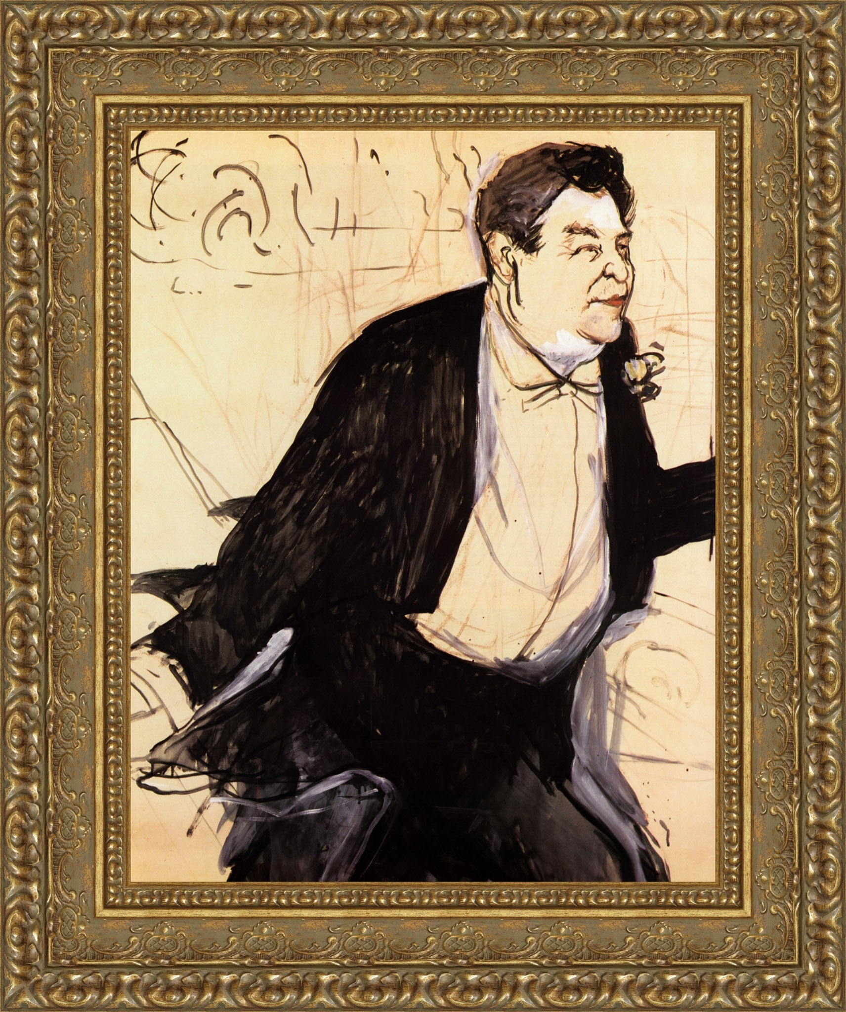 Caudieux (Study) – Henri de Toulouse - Lautrec, 1893 - Canvas Classics