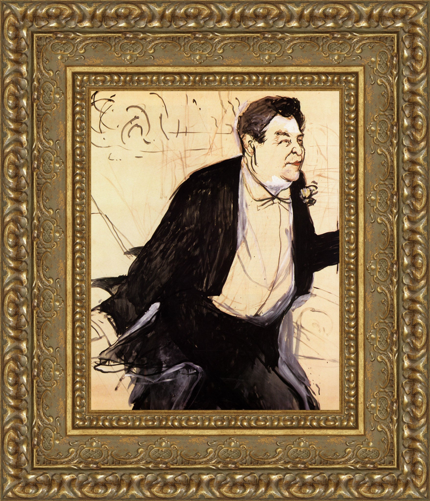 Caudieux (Study) – Henri de Toulouse - Lautrec, 1893 - Canvas Classics