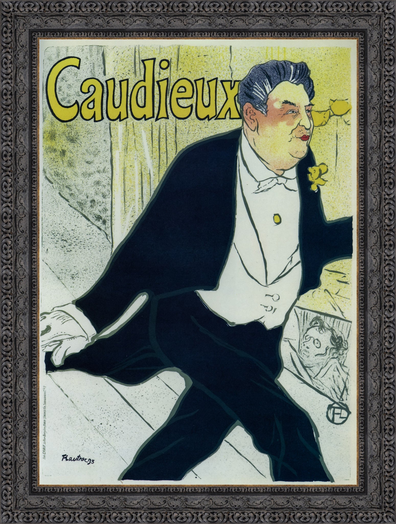 Caudieux – Henri de Toulouse - Lautrec, 1893 - Canvas Classics