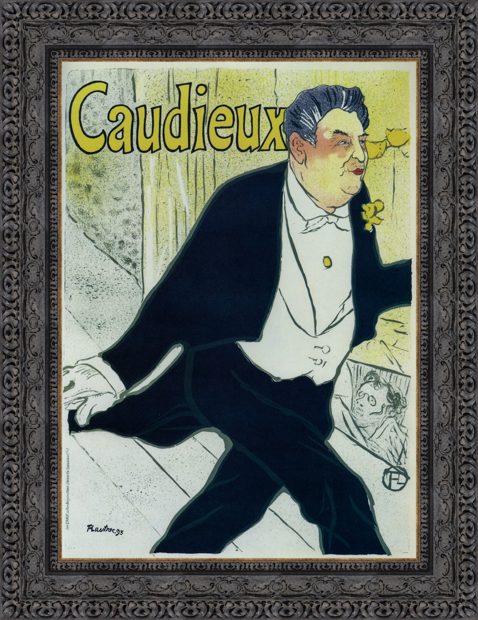 Caudieux – Henri de Toulouse - Lautrec, 1893 - Canvas Classics