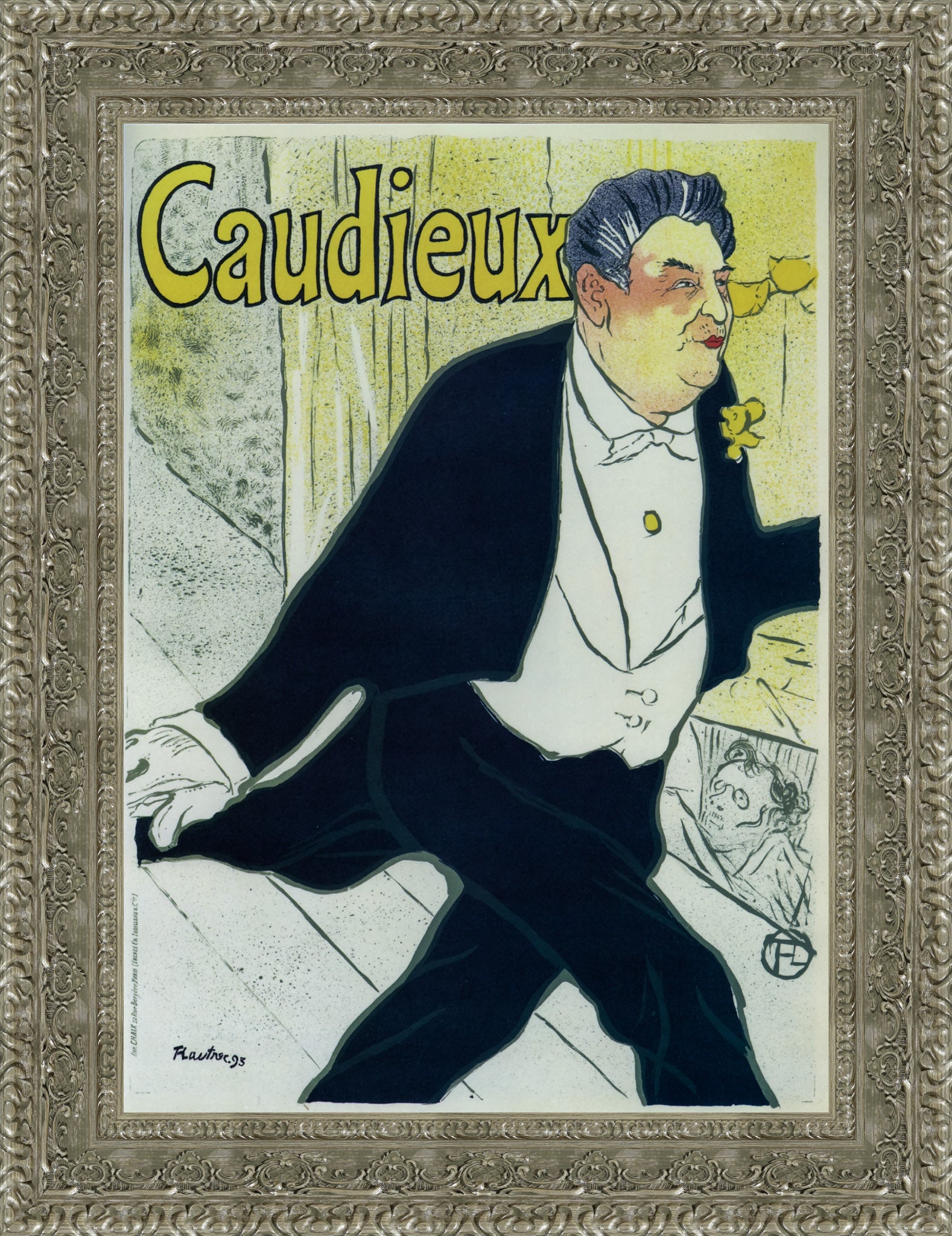 Caudieux – Henri de Toulouse - Lautrec, 1893 - Canvas Classics