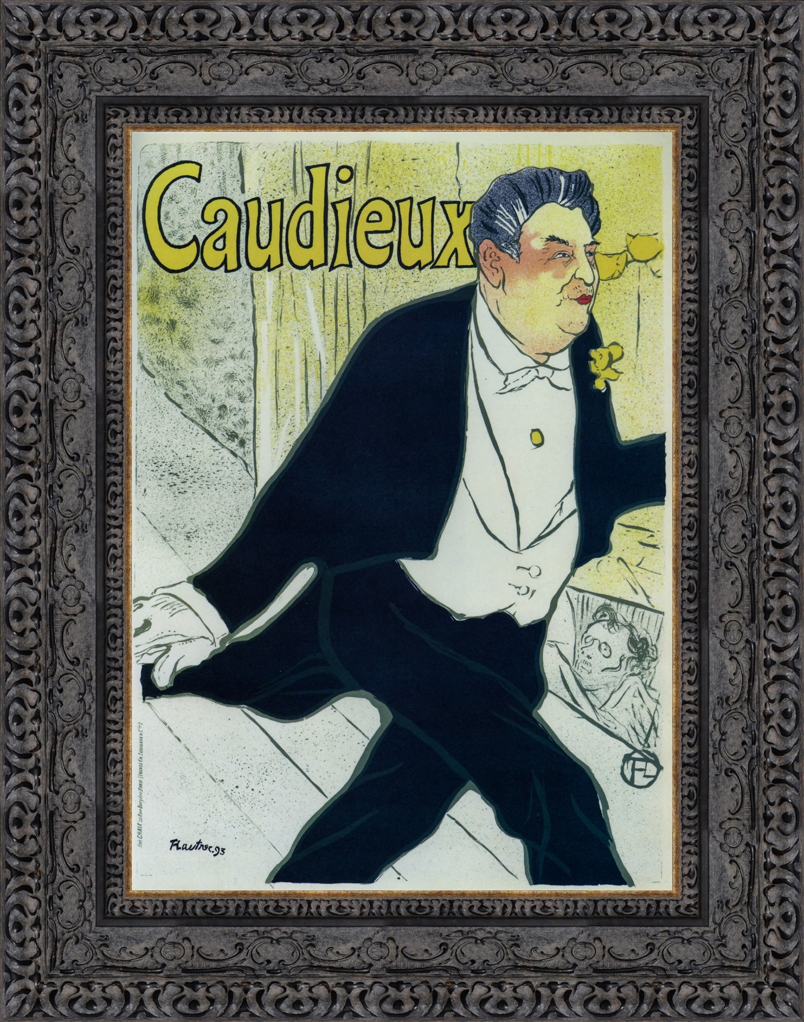Caudieux – Henri de Toulouse - Lautrec, 1893 - Canvas Classics