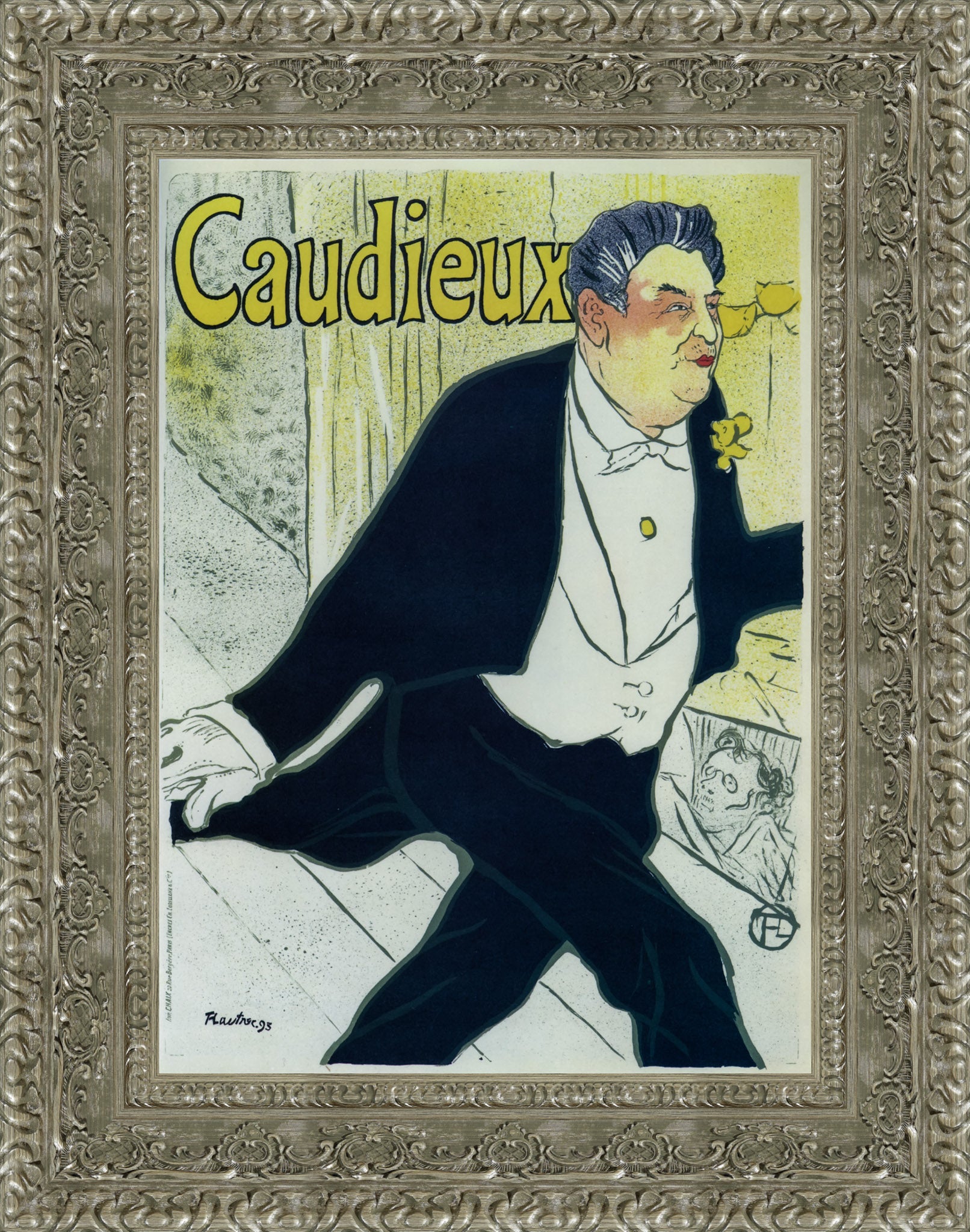 Caudieux – Henri de Toulouse - Lautrec, 1893 - Canvas Classics