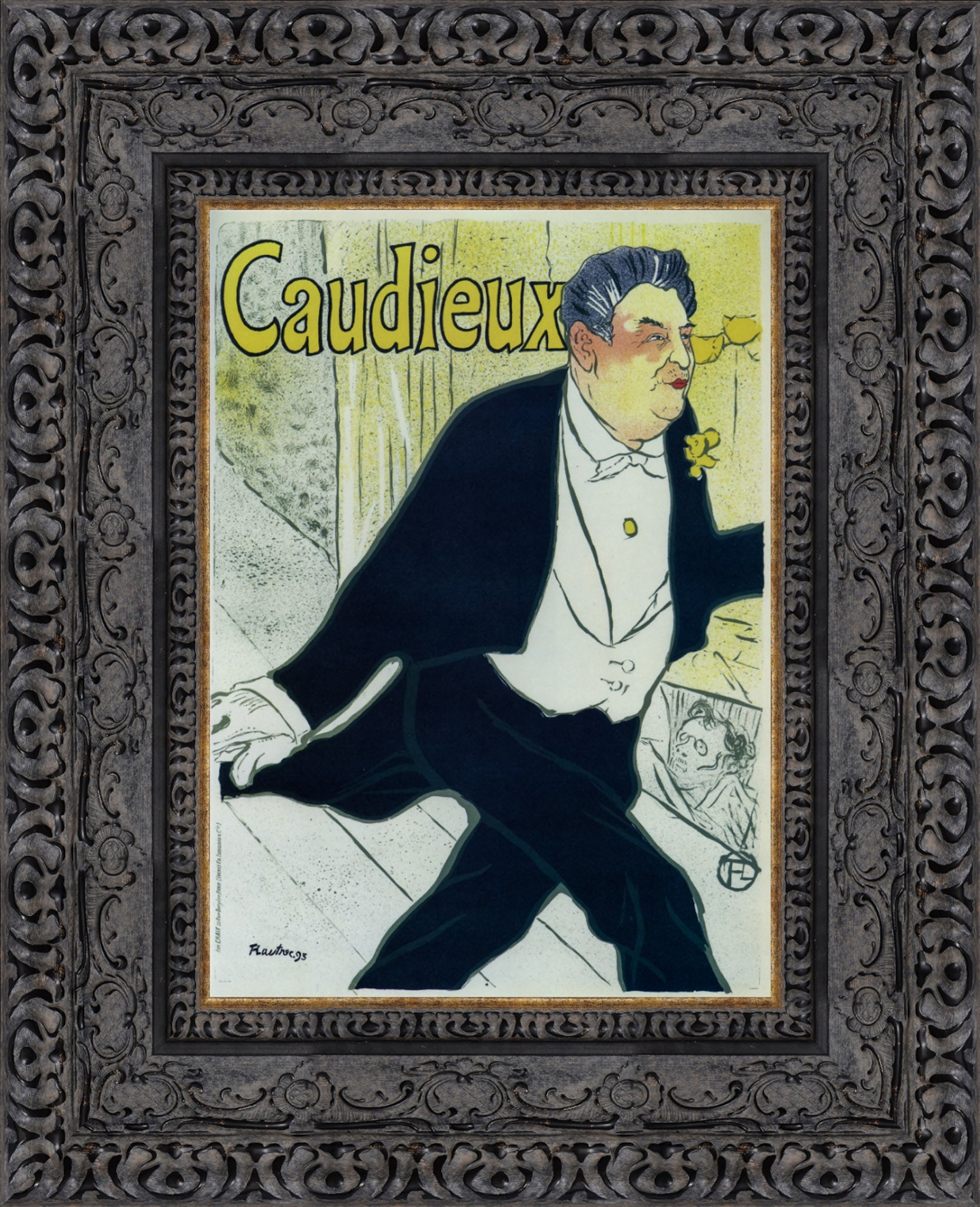 Caudieux – Henri de Toulouse - Lautrec, 1893 - Canvas Classics