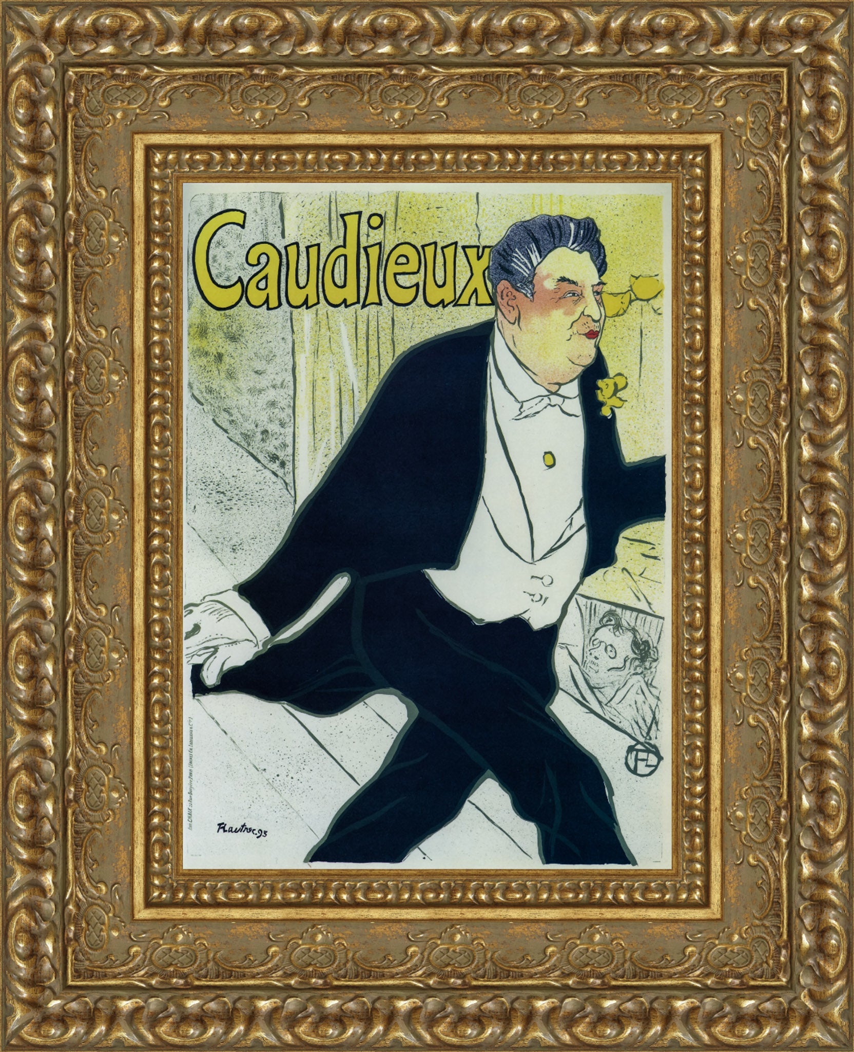 Caudieux – Henri de Toulouse - Lautrec, 1893 - Canvas Classics
