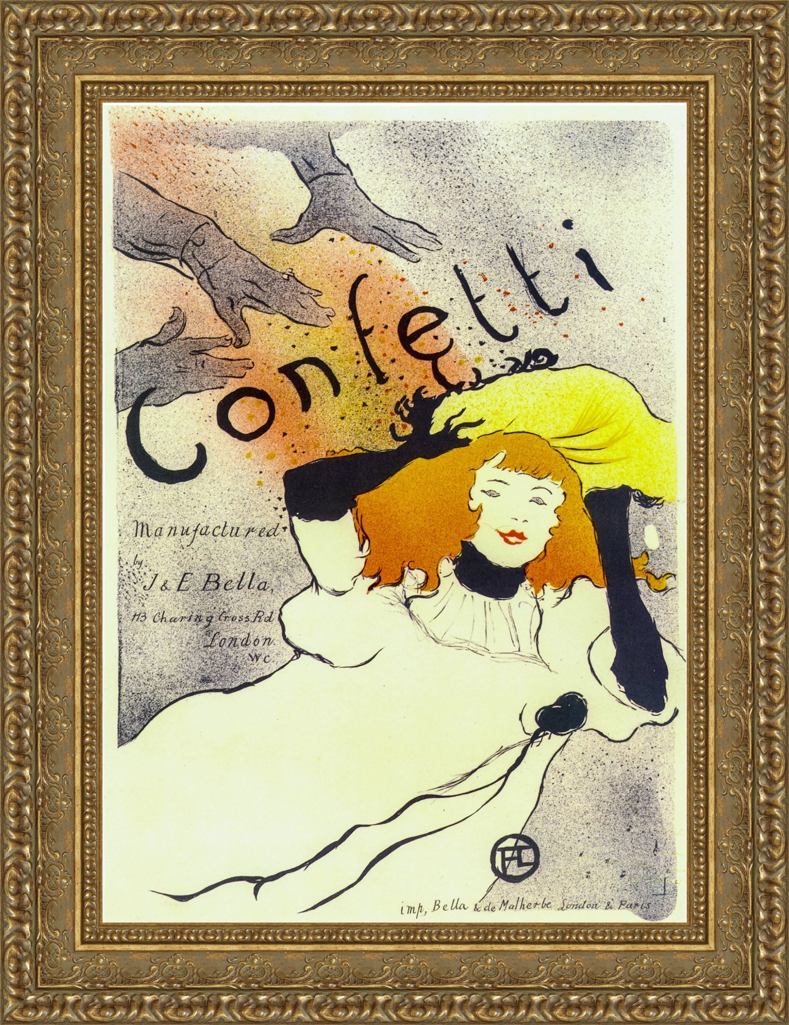 Confetti – Henri de Toulouse - Lautrec, 1894 - Canvas Classics