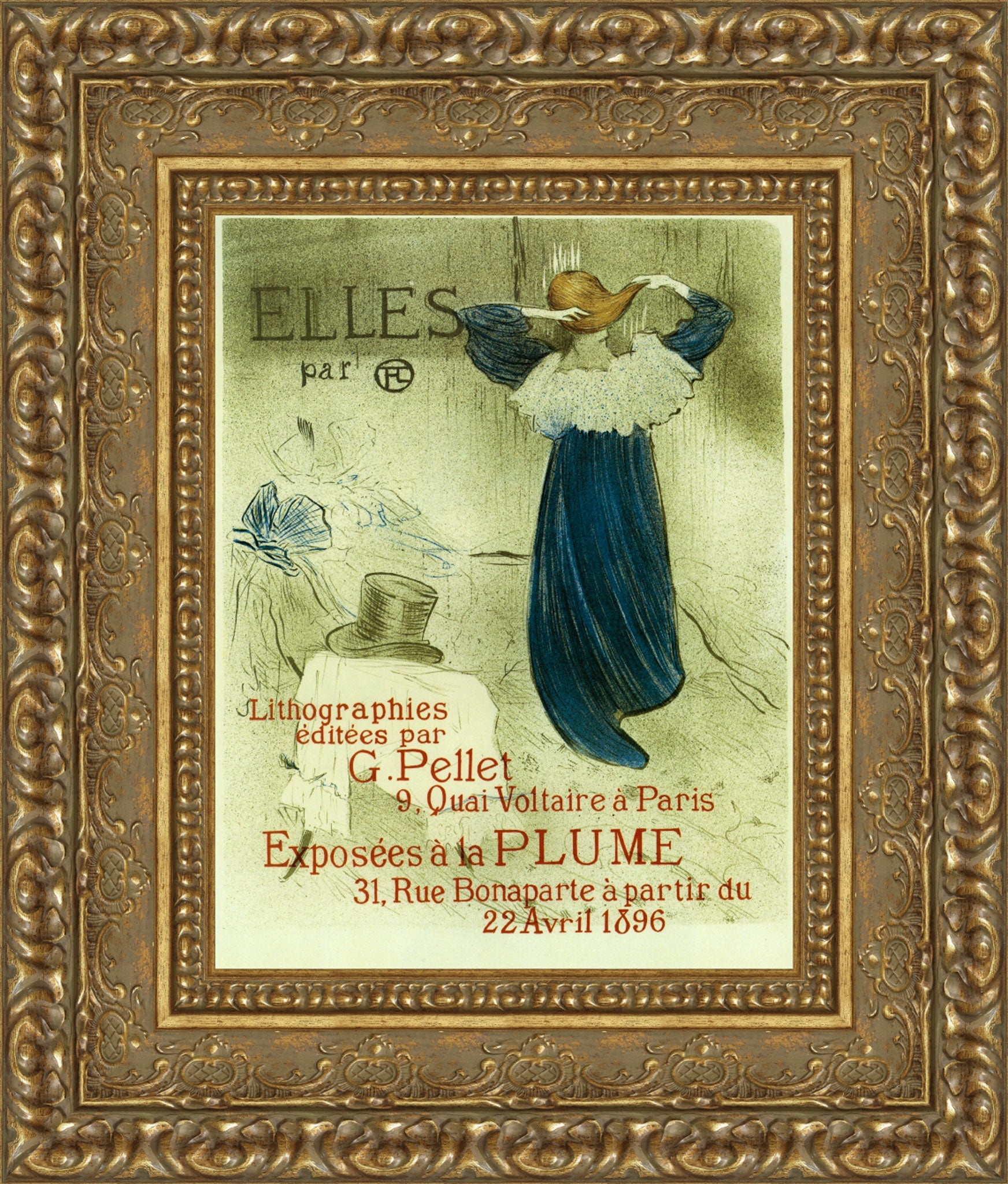 Elles, Frontispiece – Henri de Toulouse - Lautrec, 1896 - Canvas Classics