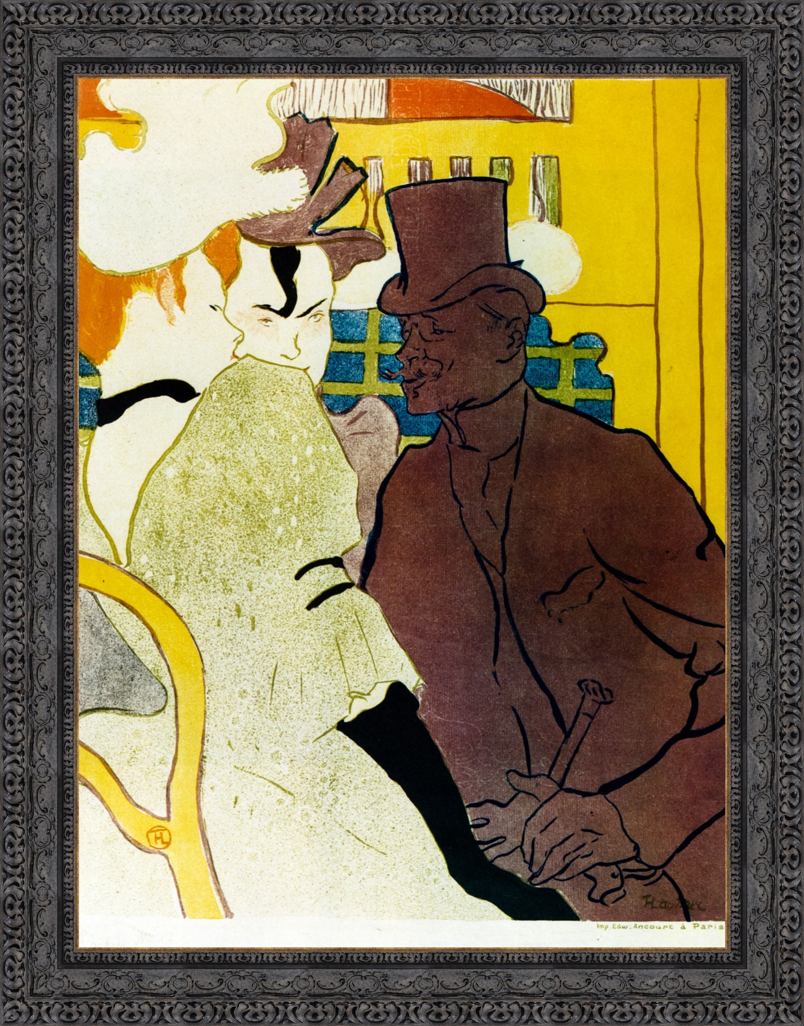 Englishman at the Moulin Rouge – Henri de Toulouse - Lautrec, 1892 - Canvas Classics