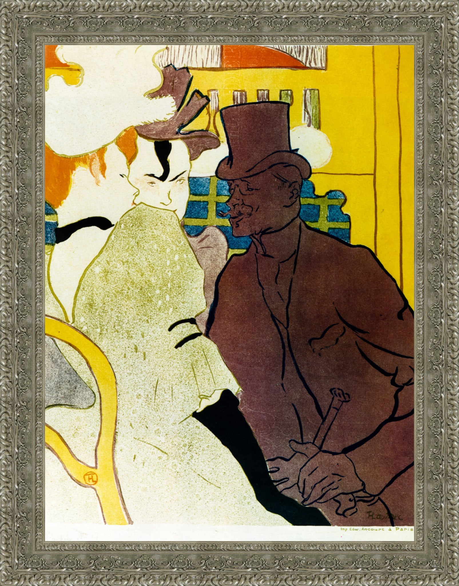 Englishman at the Moulin Rouge – Henri de Toulouse - Lautrec, 1892 - Canvas Classics