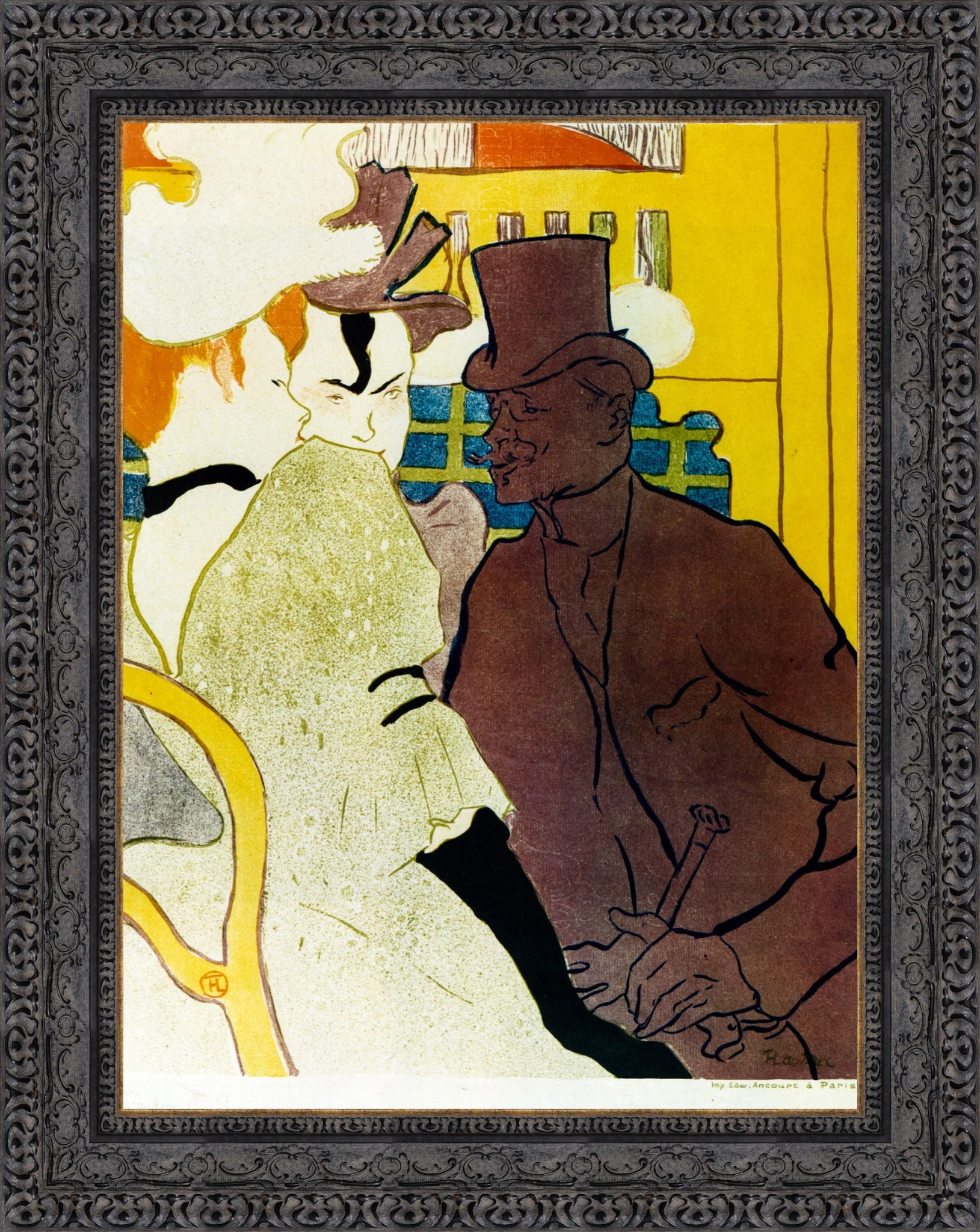 Englishman at the Moulin Rouge – Henri de Toulouse - Lautrec, 1892 - Canvas Classics