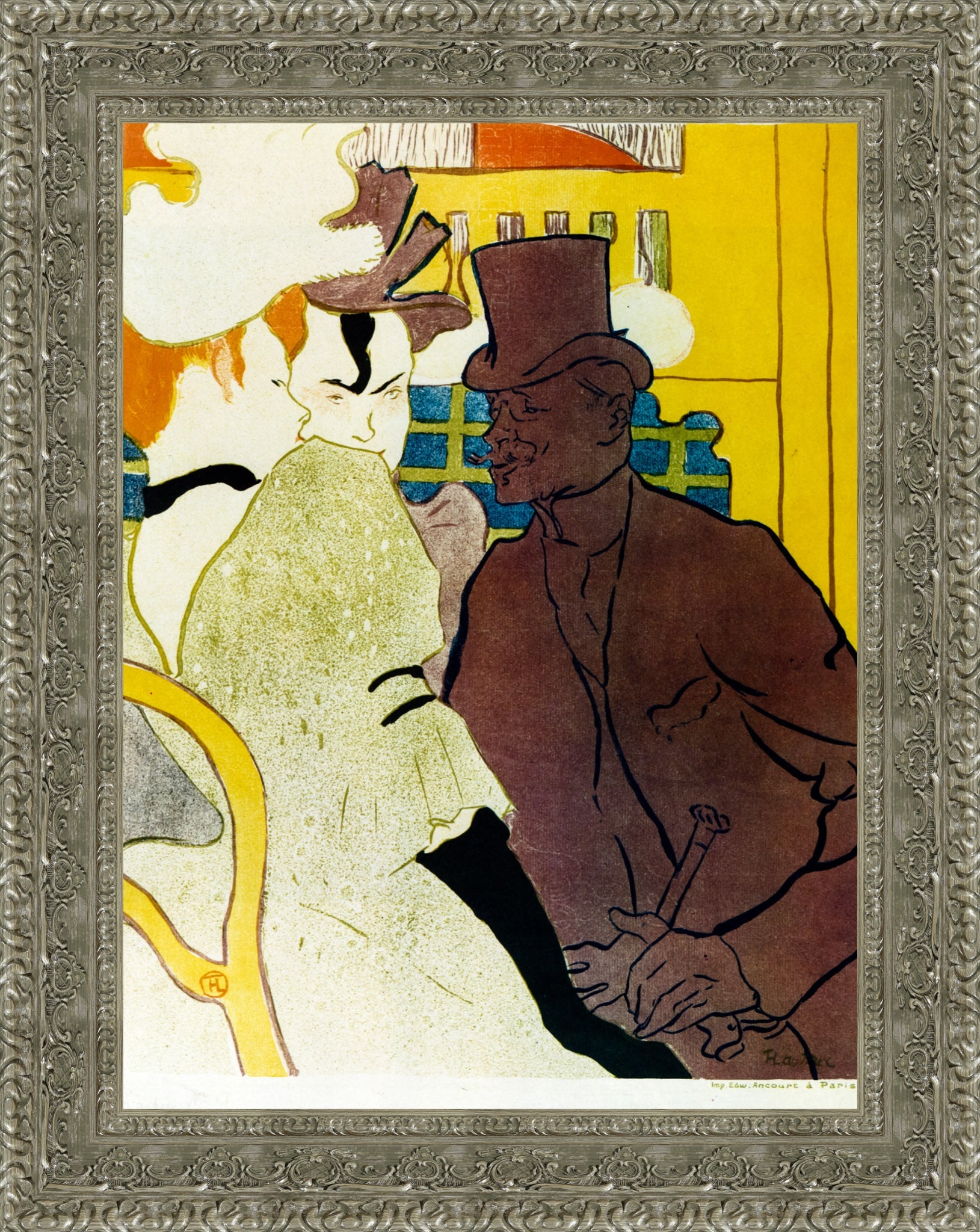 Englishman at the Moulin Rouge – Henri de Toulouse - Lautrec, 1892 - Canvas Classics