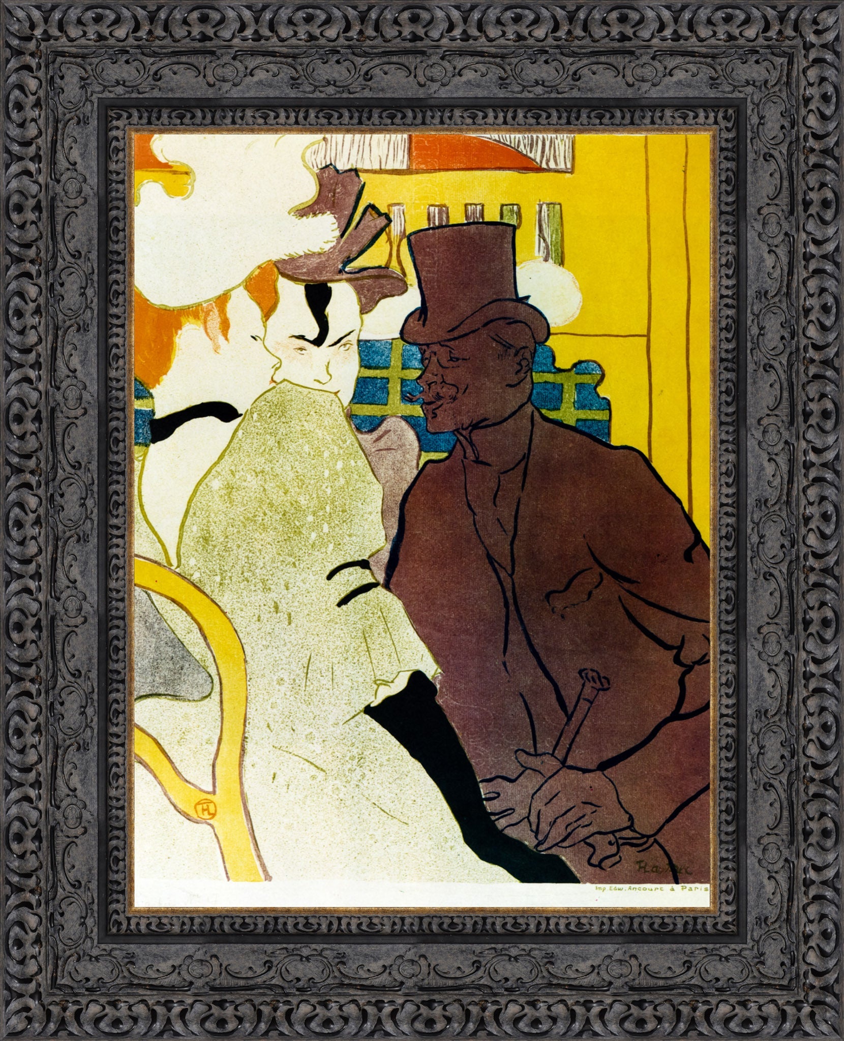 Englishman at the Moulin Rouge – Henri de Toulouse - Lautrec, 1892 - Canvas Classics