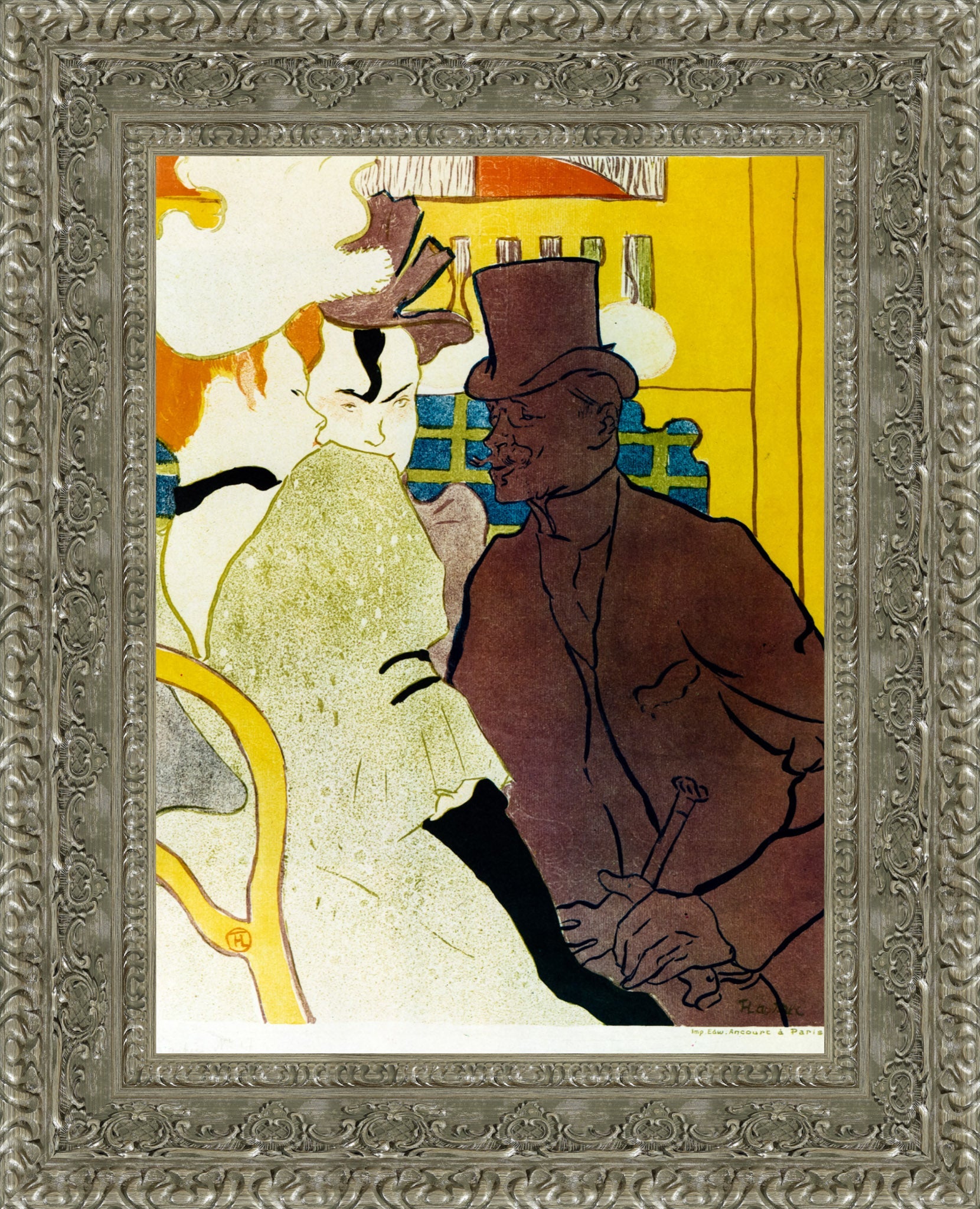 Englishman at the Moulin Rouge – Henri de Toulouse - Lautrec, 1892 - Canvas Classics