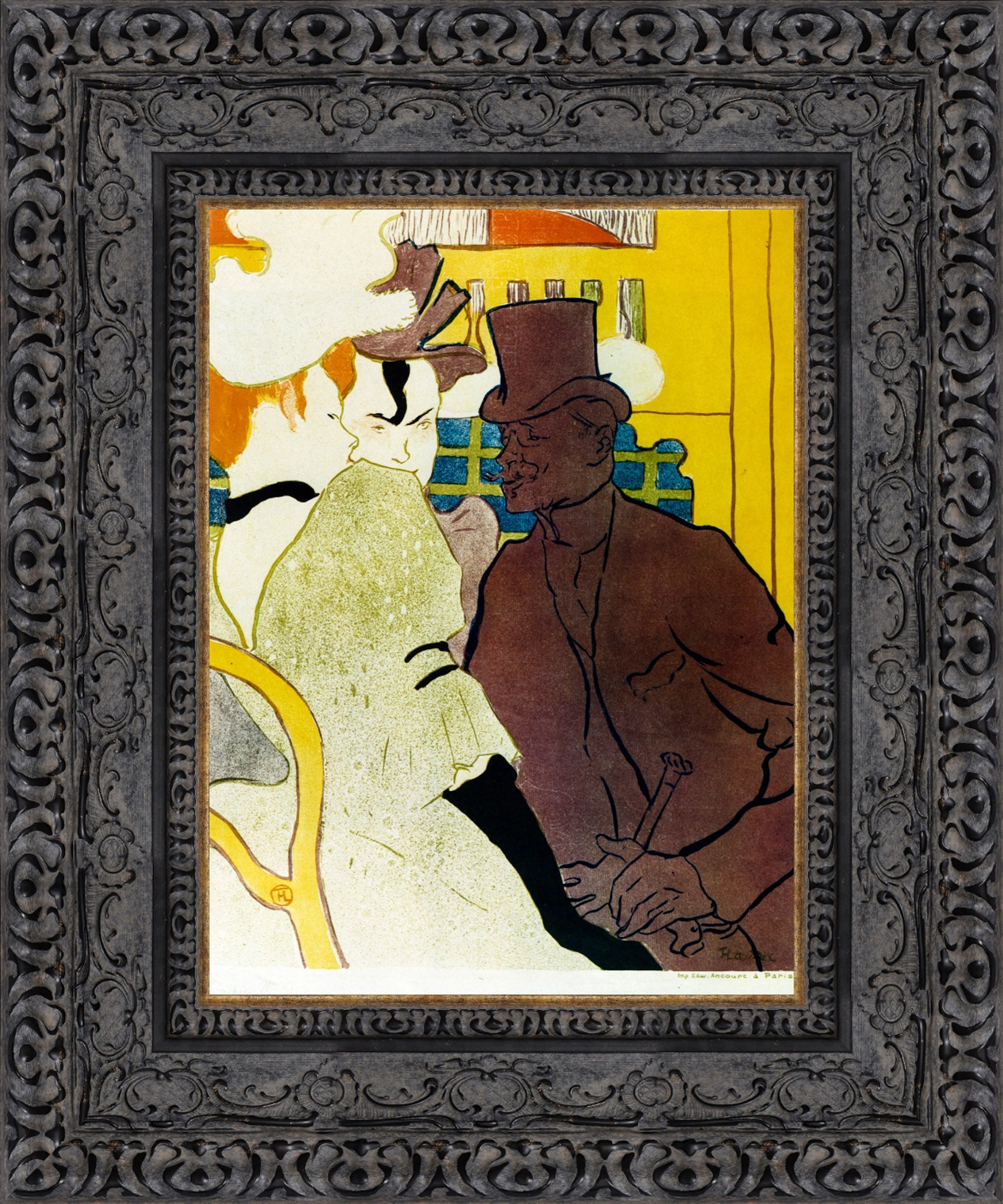 Englishman at the Moulin Rouge – Henri de Toulouse - Lautrec, 1892 - Canvas Classics