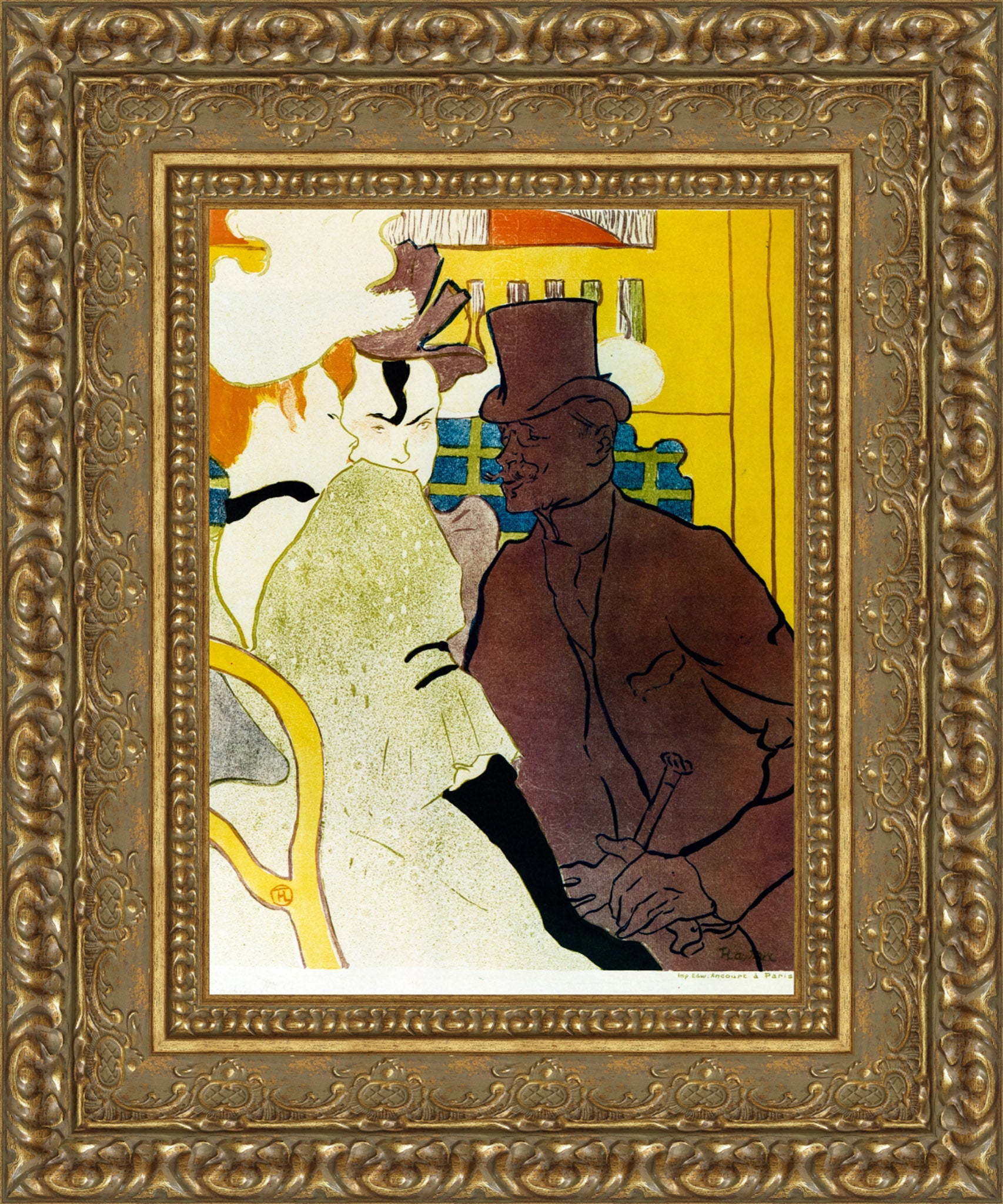 Englishman at the Moulin Rouge – Henri de Toulouse - Lautrec, 1892 - Canvas Classics
