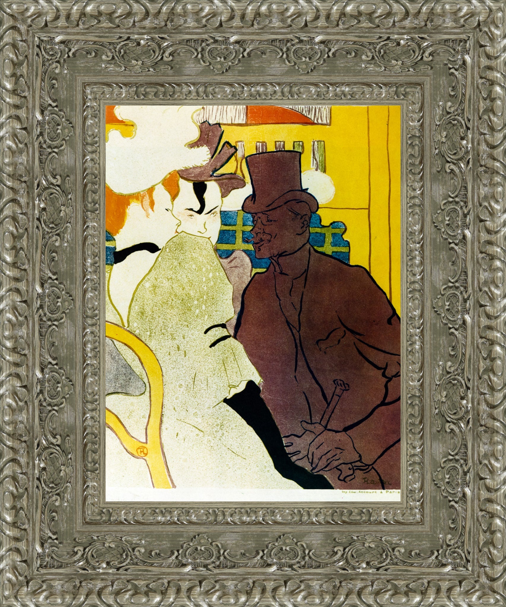 Englishman at the Moulin Rouge – Henri de Toulouse - Lautrec, 1892 - Canvas Classics