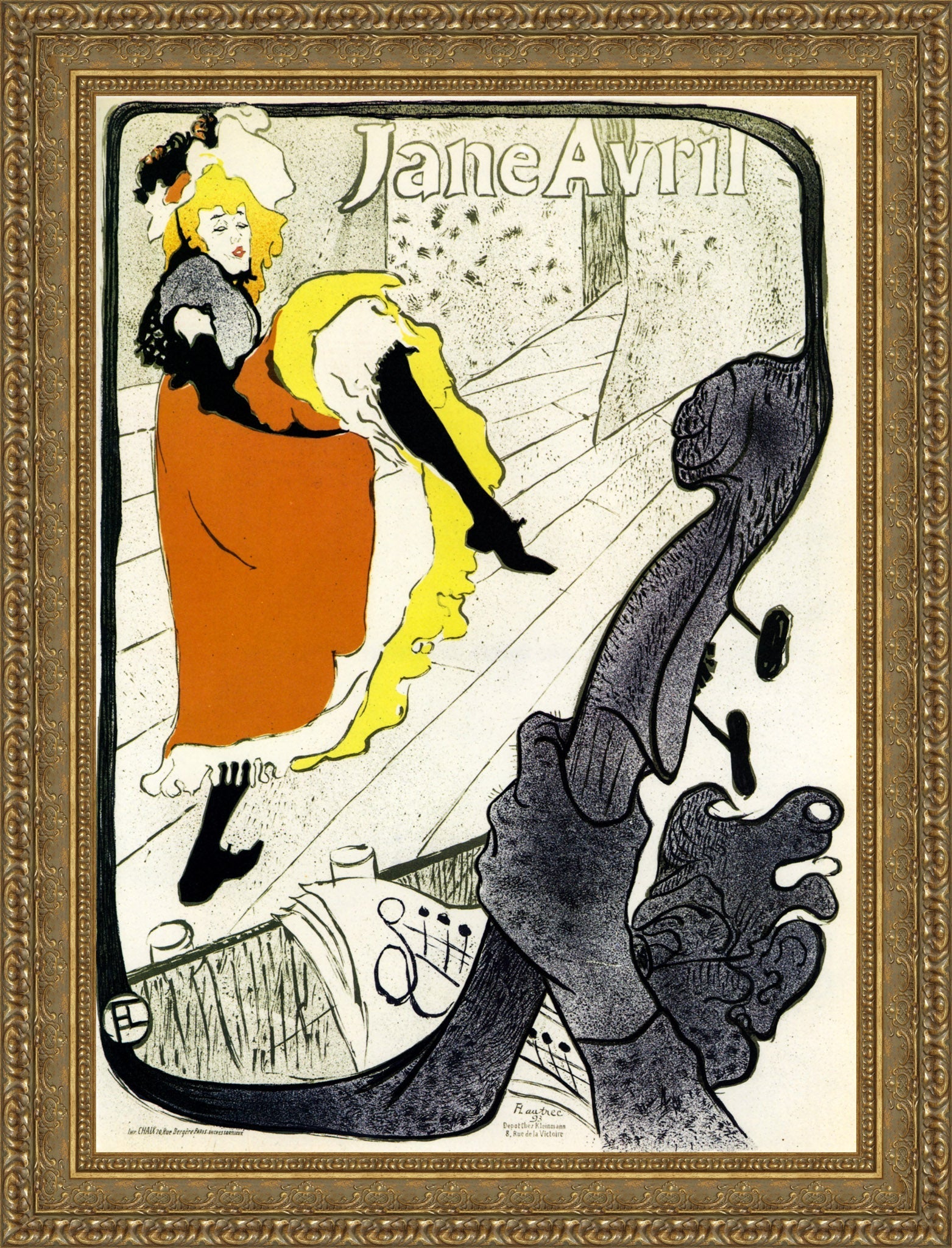Jane Avril – Henri de Toulouse - Lautrec, 1893 - Canvas Classics