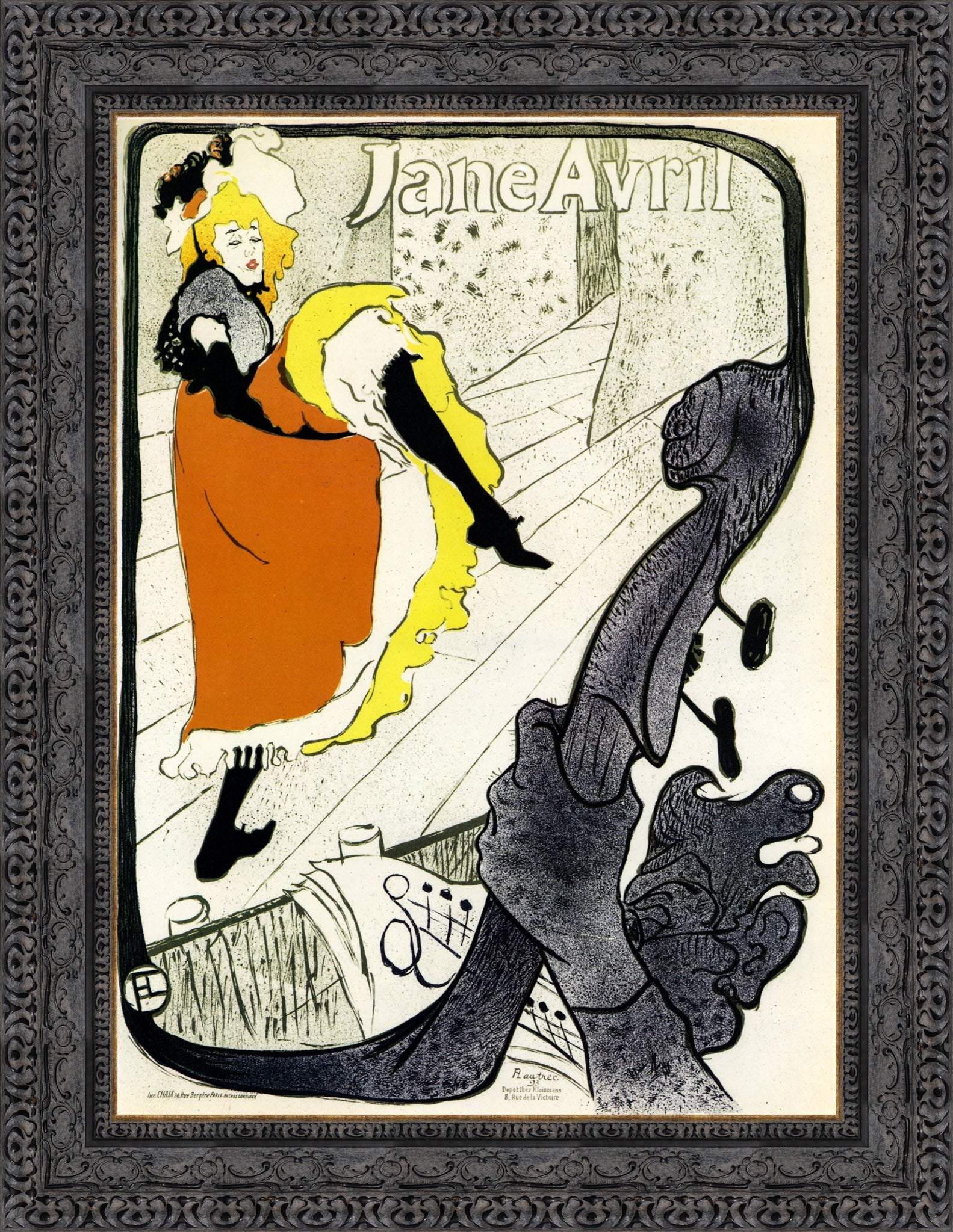 Jane Avril – Henri de Toulouse - Lautrec, 1893 - Canvas Classics