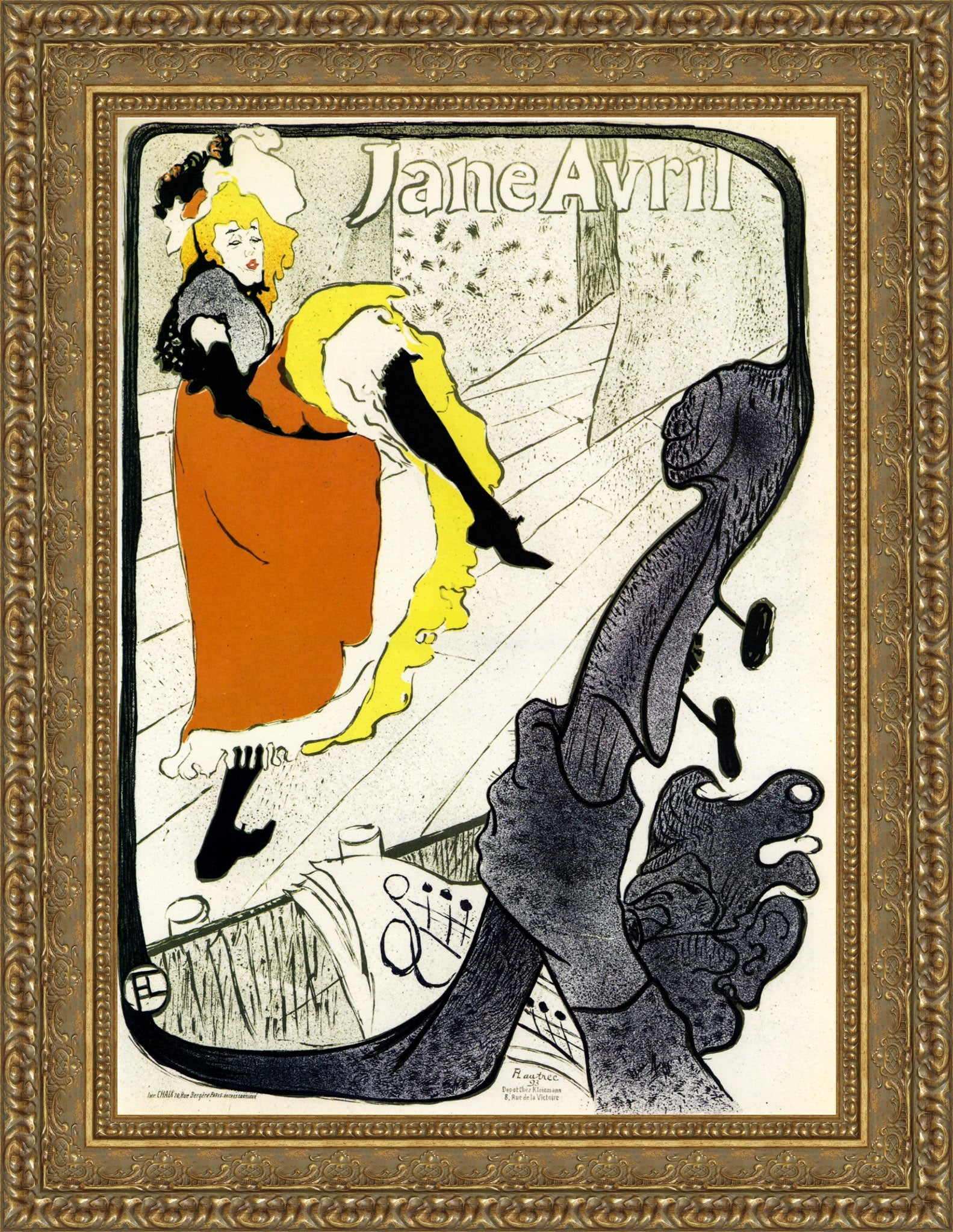 Jane Avril – Henri de Toulouse - Lautrec, 1893 - Canvas Classics